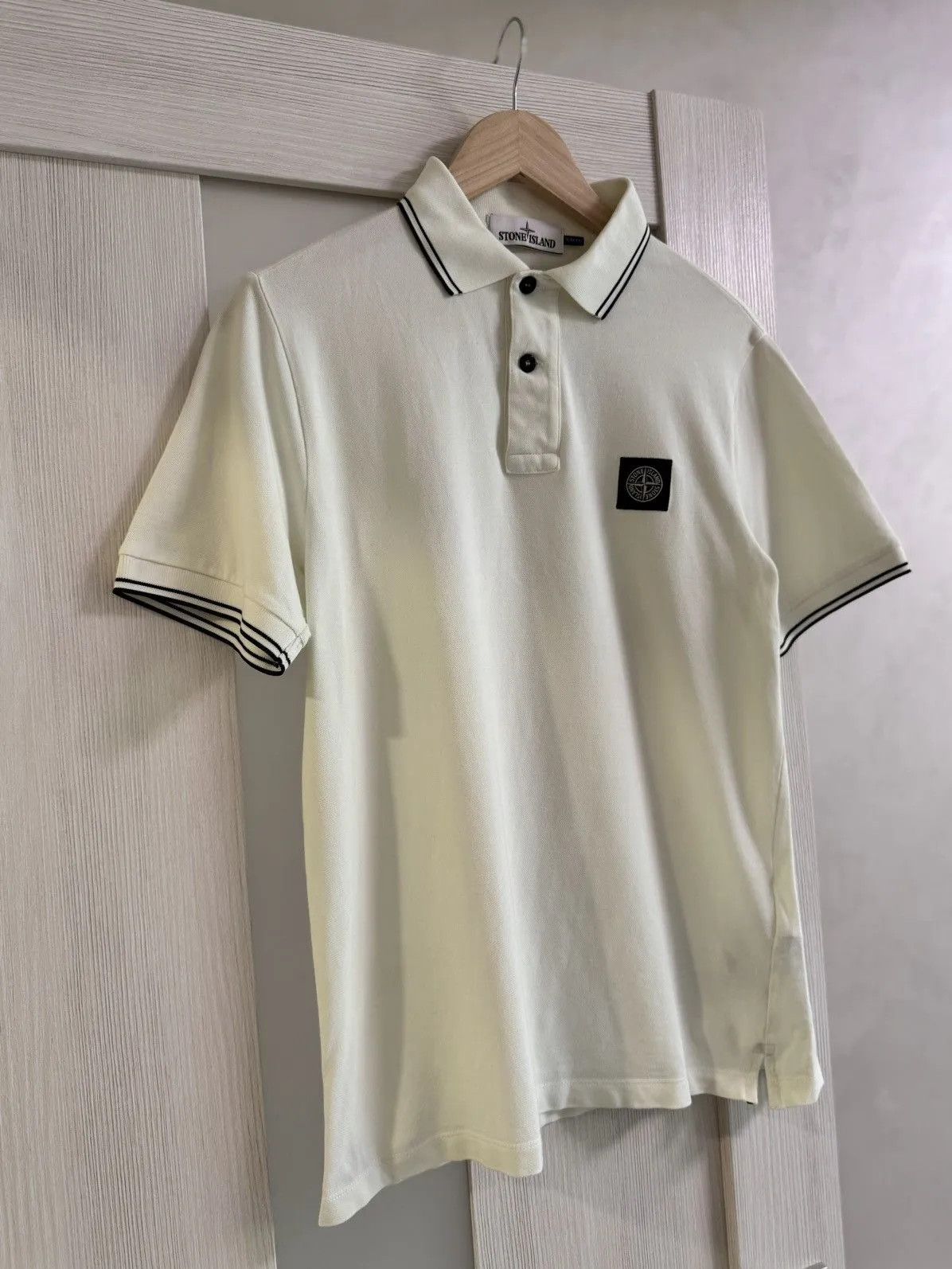 Massimo Osti Vintage Stone Island Polo Shirt Patch Program Logo Size US M / EU 48-50 / 2 - 3 Thumbnail