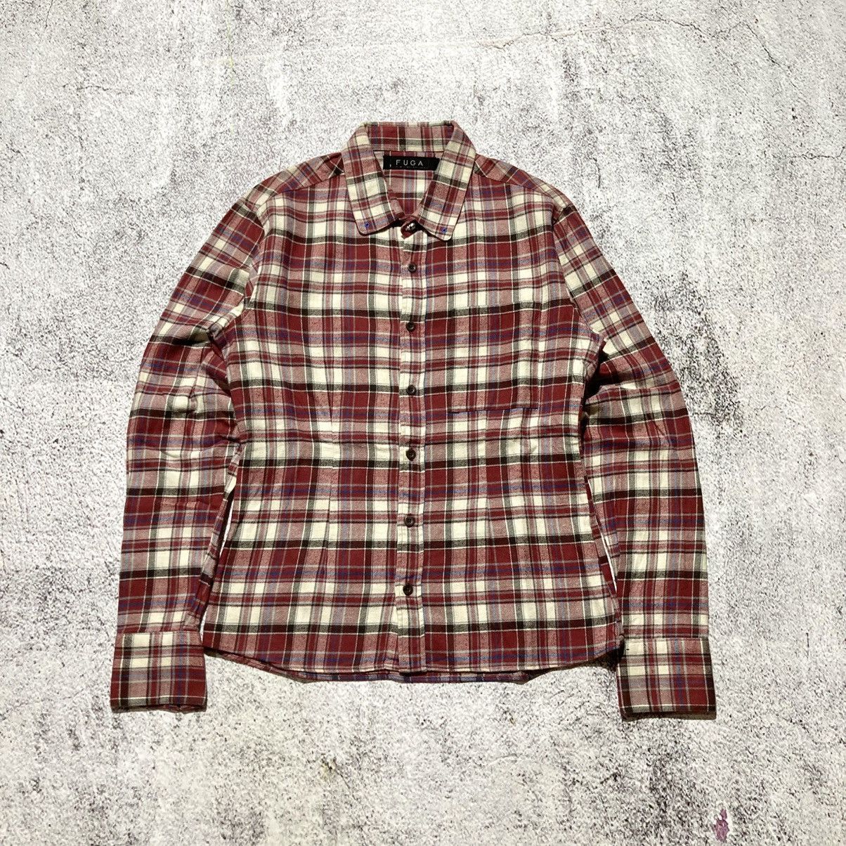 GOSTAR DE FUGA 🇯🇵 2000s Gostar De Fuga Flanel Plaid Shirt Button Up Punk Size US S / EU 44-46 / 1 - 1 Thumbnail
