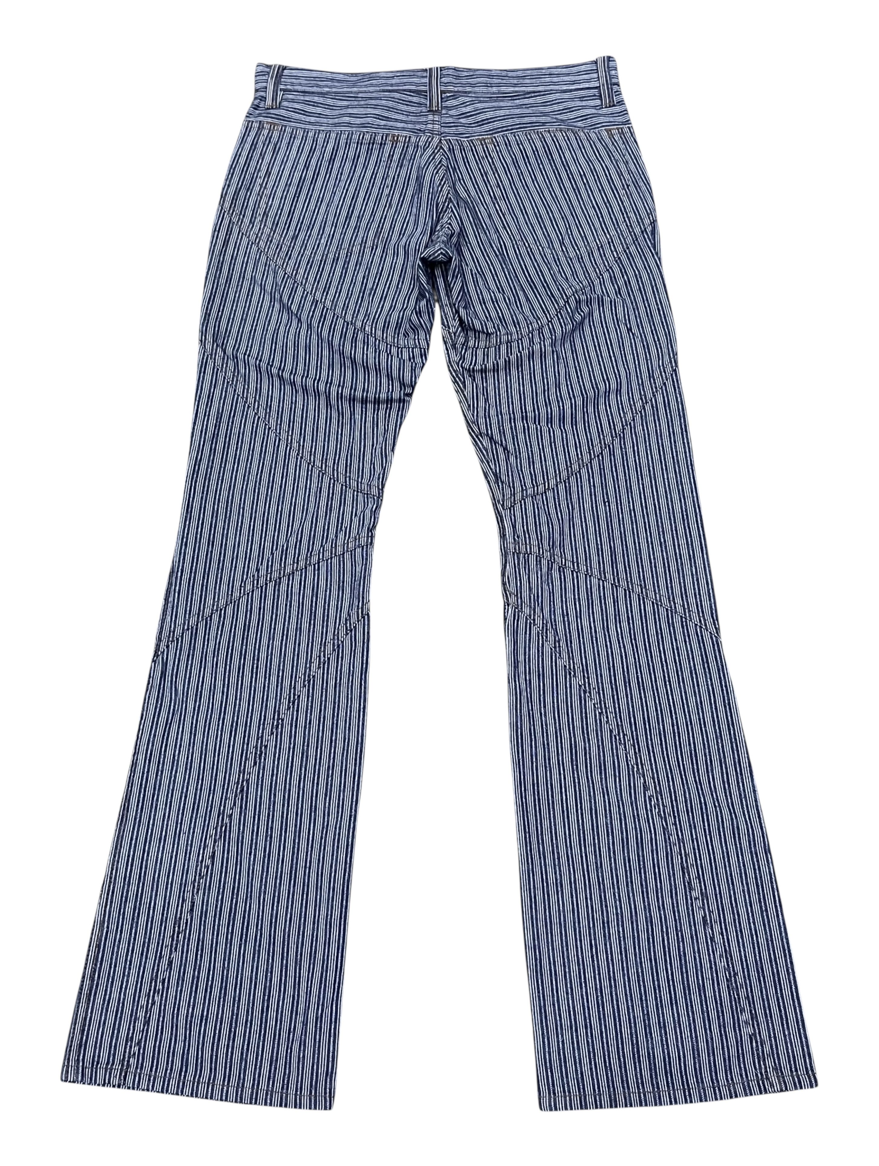 Nicole Club 🔥Vtg NICOLE CLUB FOR MEN Hickory Wabash Curve Splice Flare Size US 30 / EU 46 - 2 Thumbnail