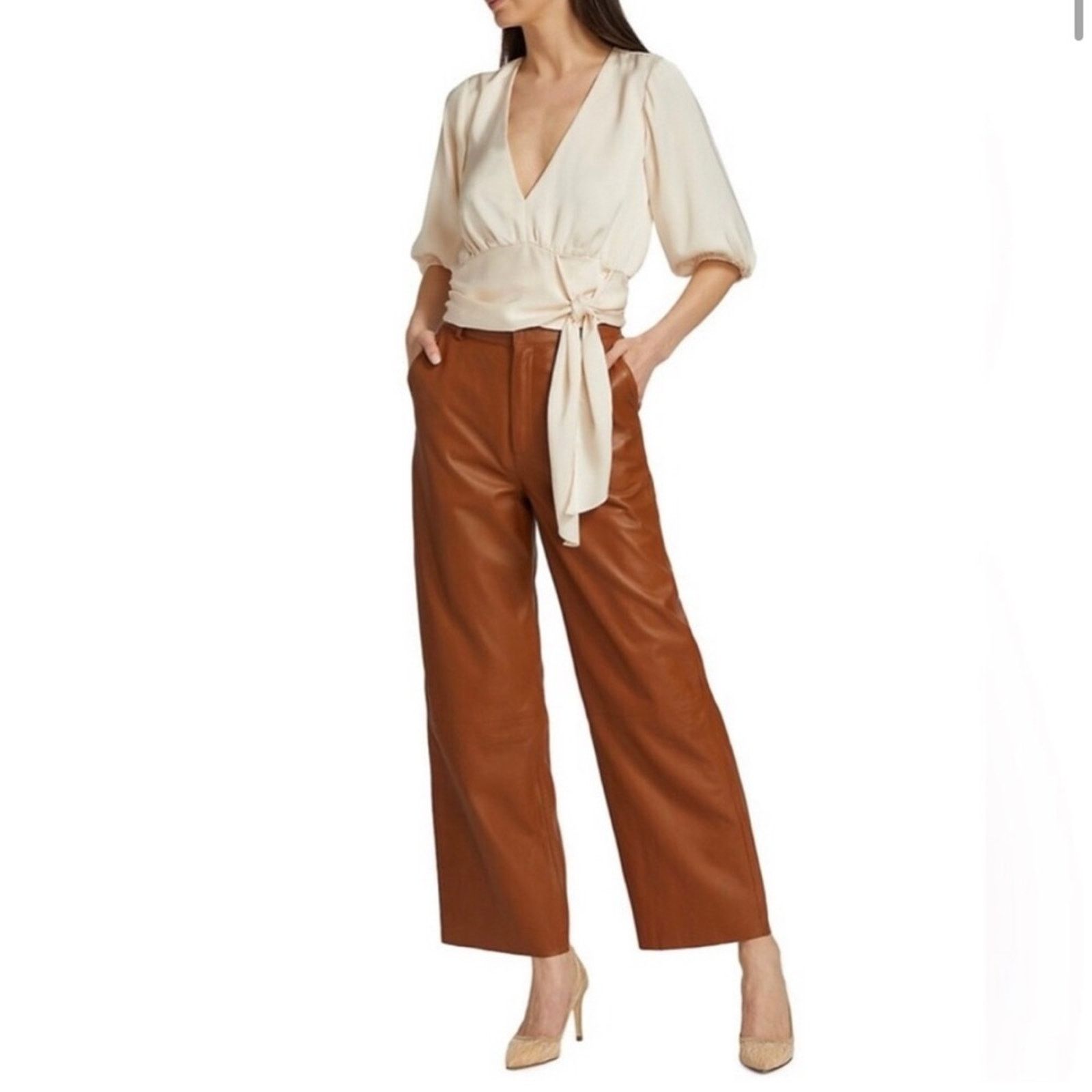 Ramy Brook Ramy Brook Ilana Top in Linen Size XS / US 0-2 / IT 36-38 - 1 Thumbnail