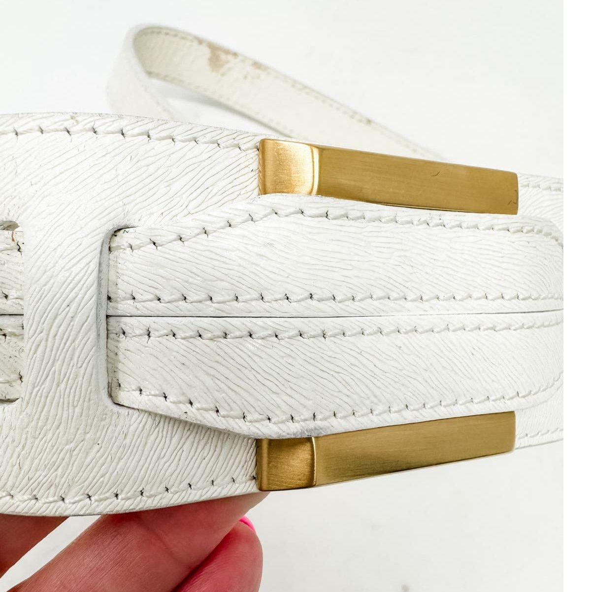 Fendi Fendi vintage white gold double buckle belt size 80/32 Size ONE SIZE - 6 Thumbnail