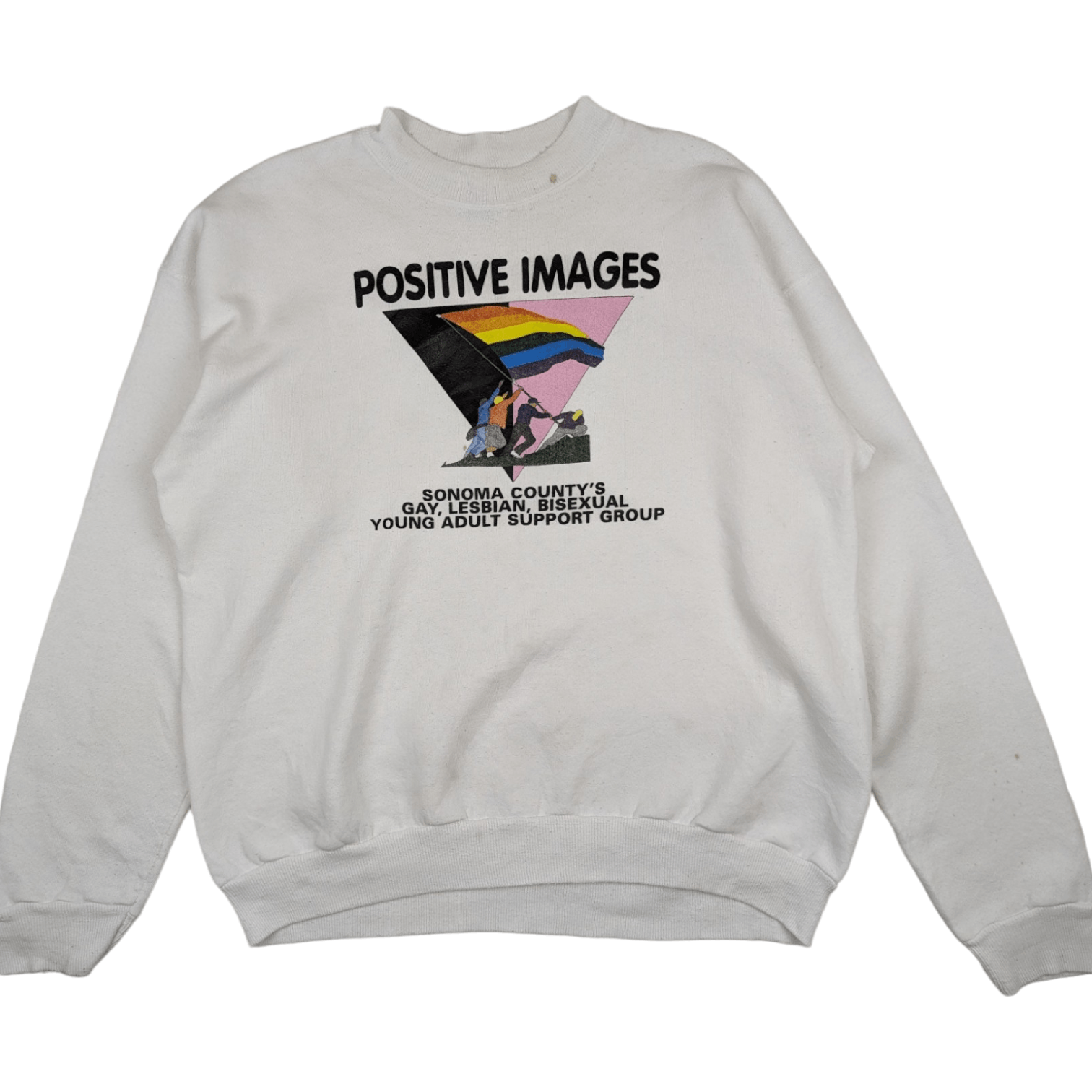 Hanes Vintage Hanes LGBT Sonoma County Positive Image Sweatshirt Size L / US 10 / IT 46 - 3 Thumbnail
