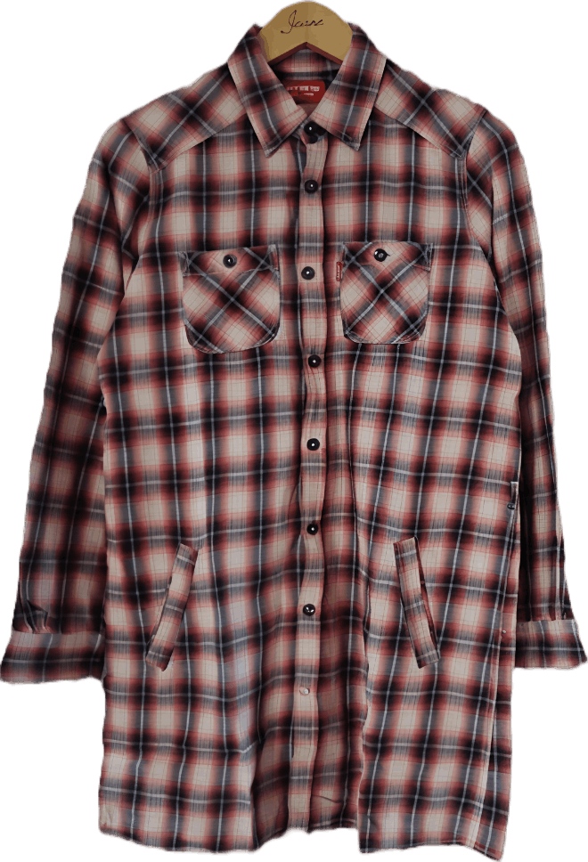 Flannel × Levi's × Vintage Vintage Levis red tab outer tartan flanel shirt Size L / US 10 / IT 46 - 1 Thumbnail