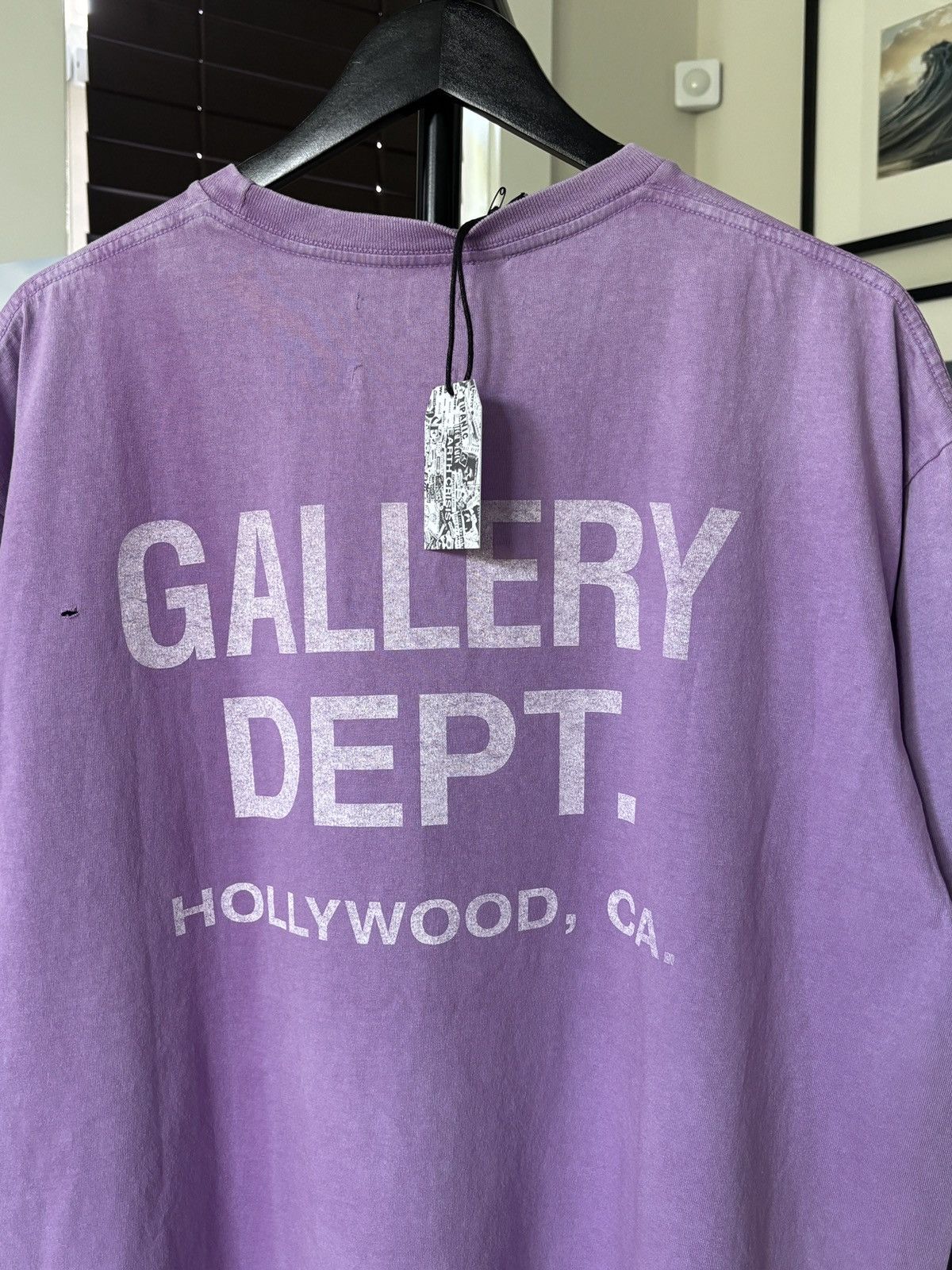 Gallery Dept. GALLERY DEPT - FADED PURPLE LOGO TEE Size US XXL / EU 58 / 5 - 7 Thumbnail