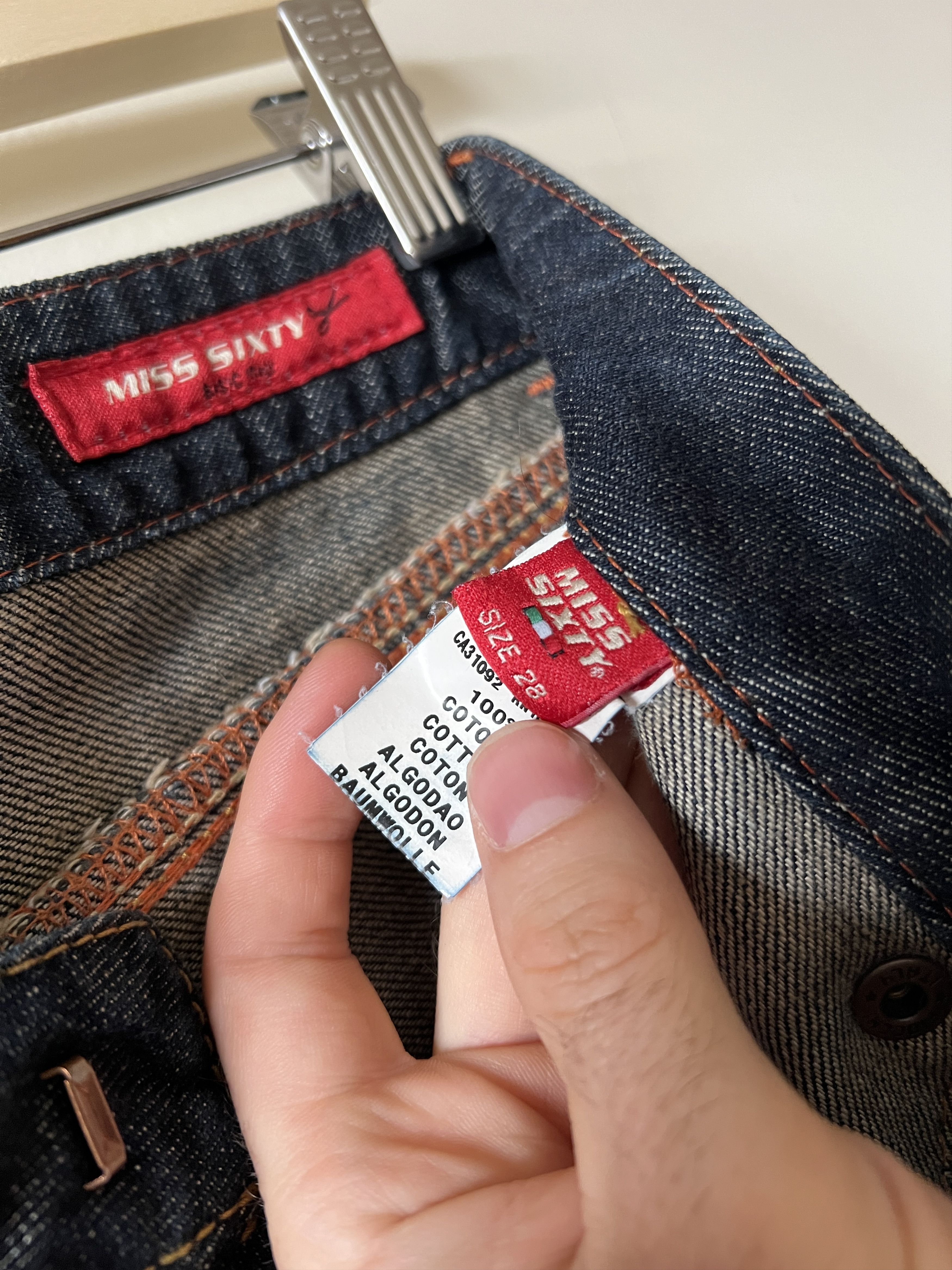 Miss Sixty Y2K Miss Sixty Women’s Low Rise Jeans Made In Italy Size 28 Size 28" / US 6 / IT 42 - 7 Thumbnail