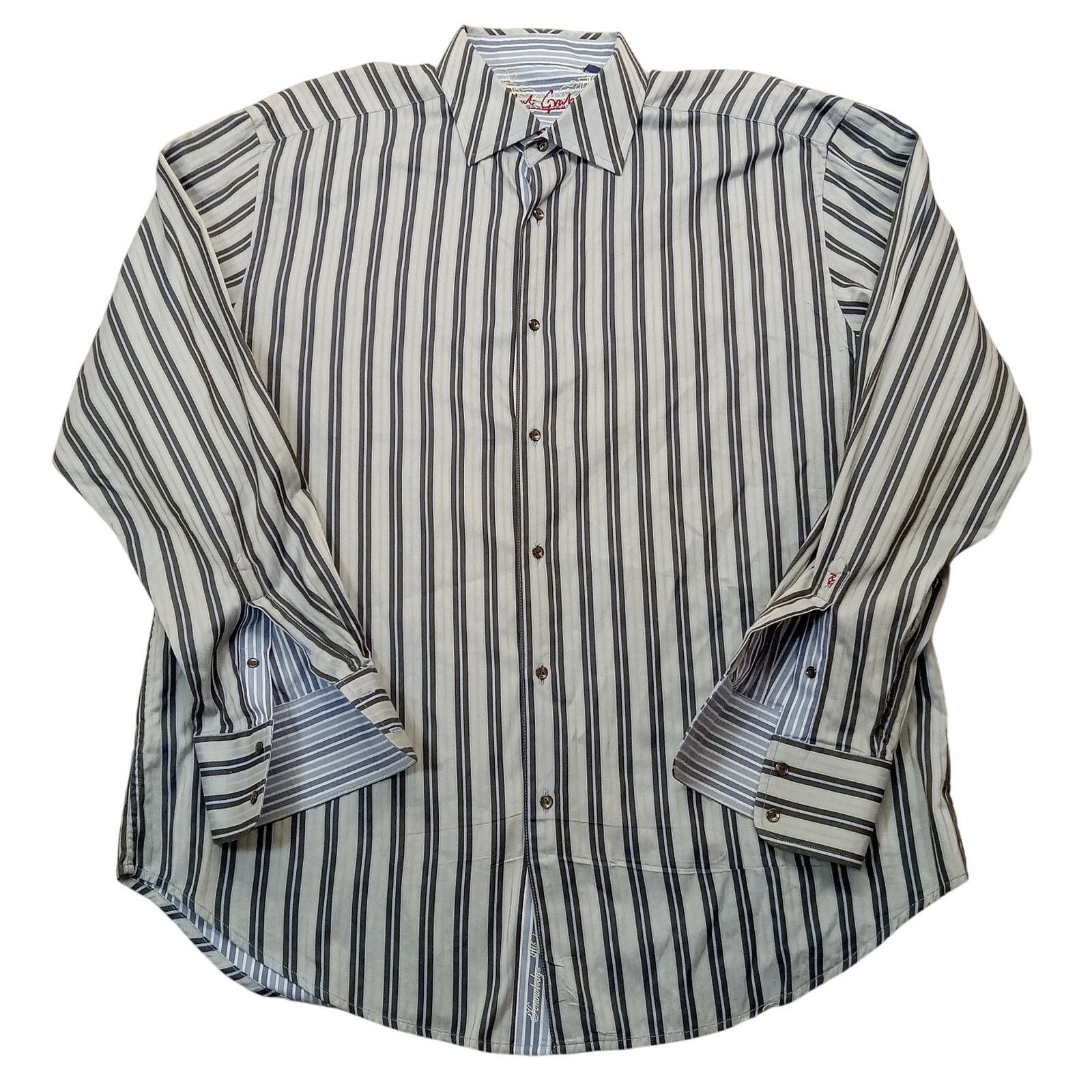 Robert Graham Robert Graham Shirt 2XL Men's Signature Long Sleeve Striped Size US XXL / EU 58 / 5 - 1 Thumbnail
