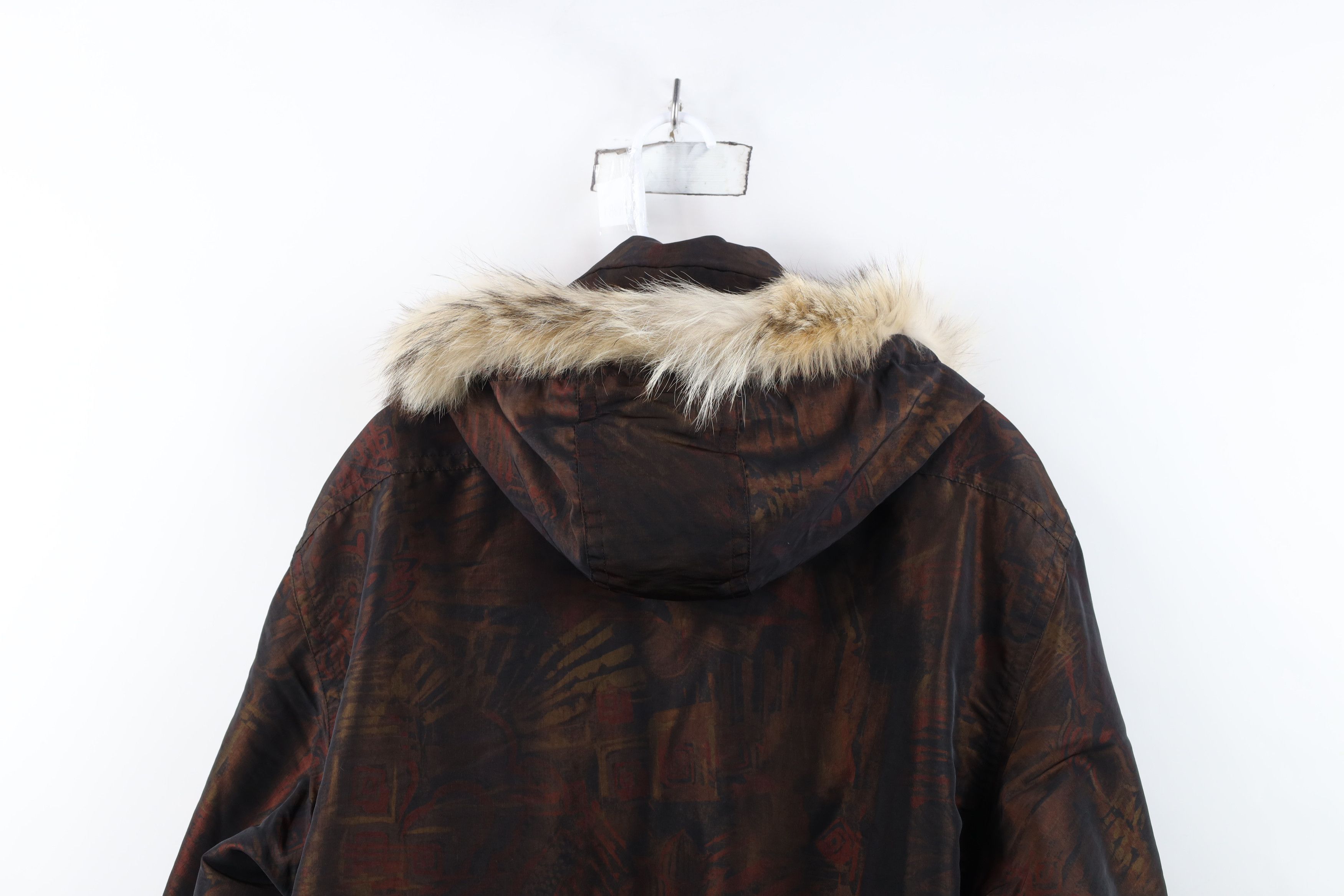 Vintage Vintage 90s Streetwear Trim Abstract Hooded Puffer Jacket Size XL / US 12-14 / IT 48-50 - 15 Thumbnail