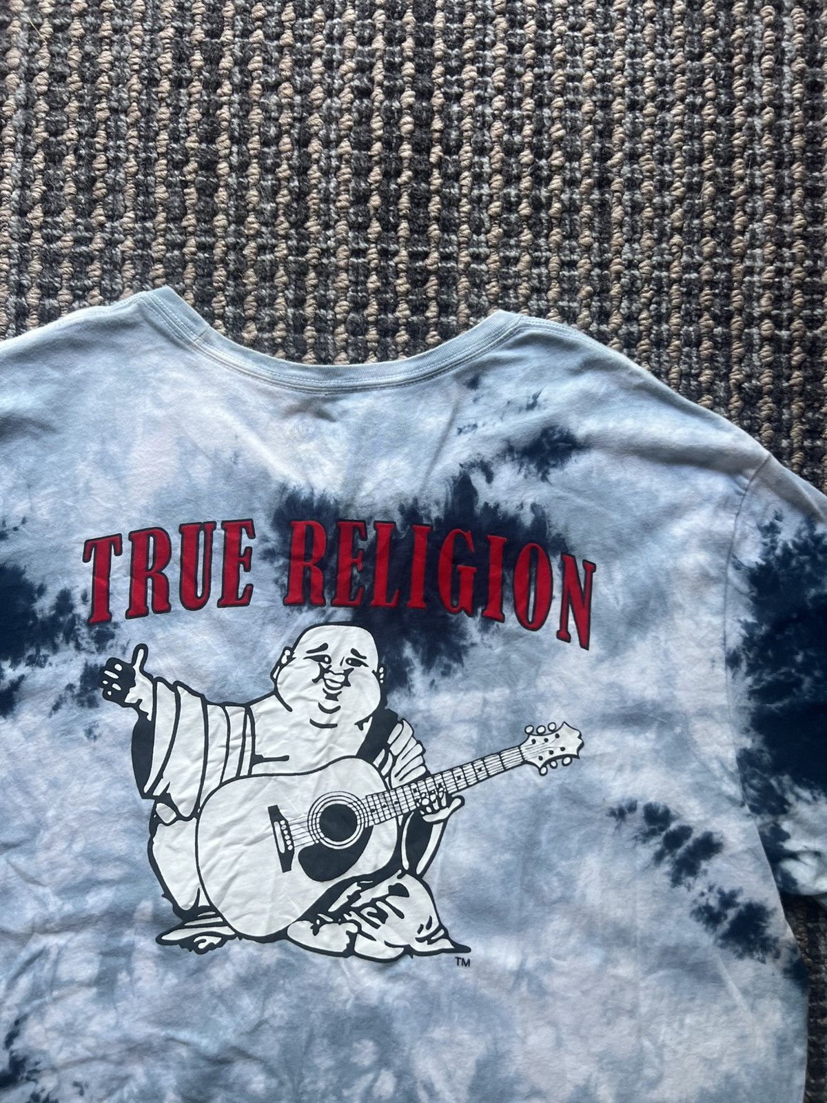 True Religion True Religion Buddha Big Logo Rare Tee Tie-Dye Size US XXL / EU 58 / 5 - 3 Thumbnail