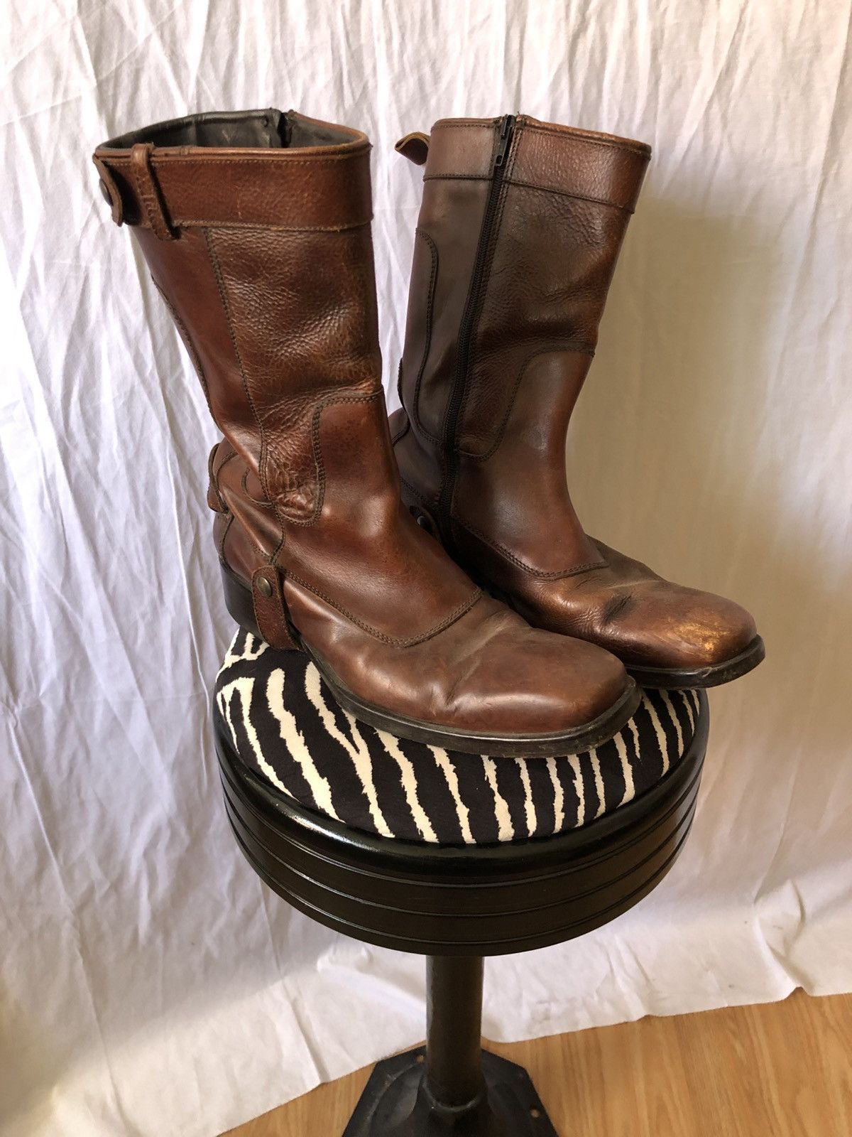 Dsquared2 DSQUARED2 S/S 2005 tall strapped cowboy boots Size US 9 / EU 42 - 1 Thumbnail