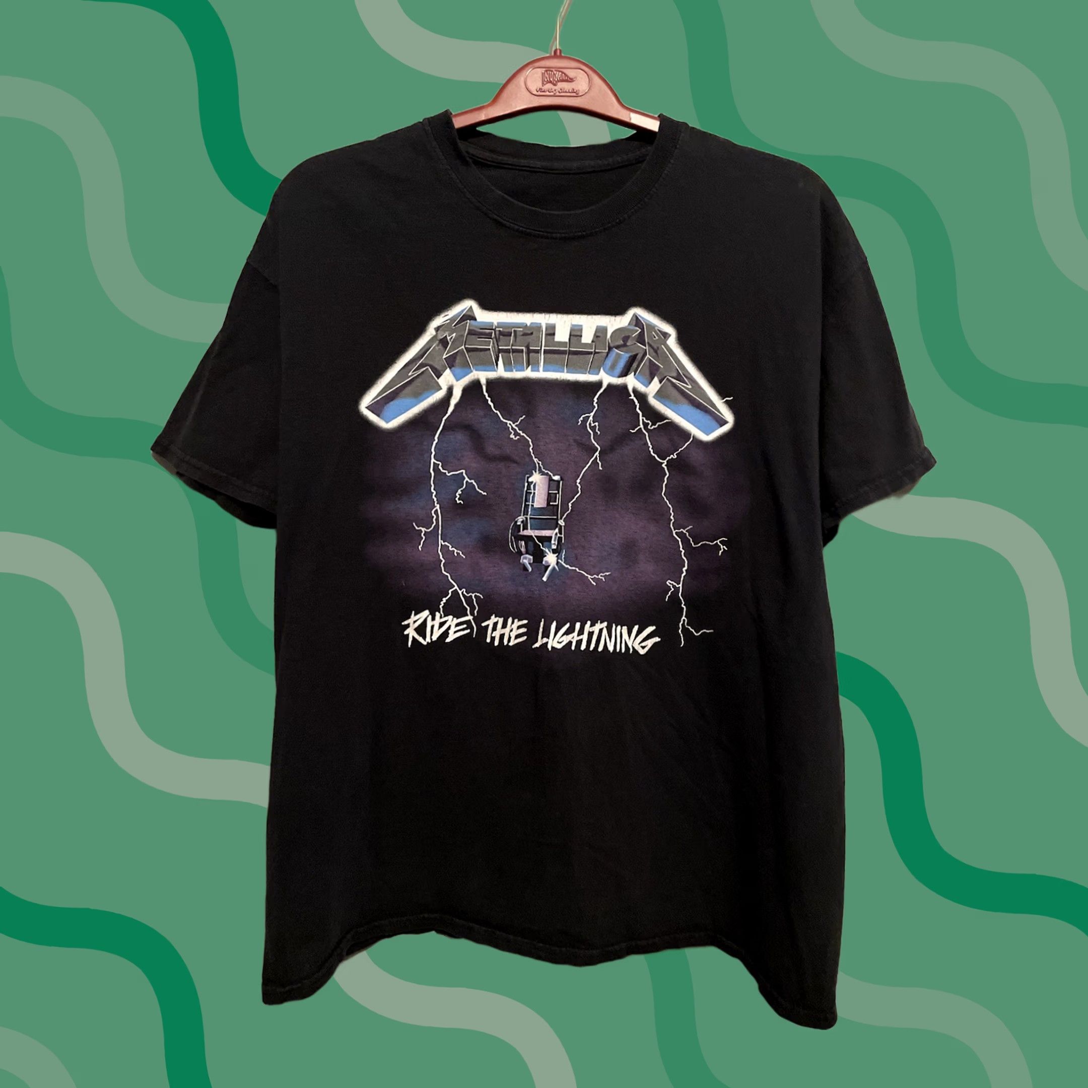 Vintage Metallica Ride The Lightning Shirt Black Graphic Print L Men Shirt Band 90s Mens Size Large Size US L / EU 52-54 / 3 - 1 Thumbnail