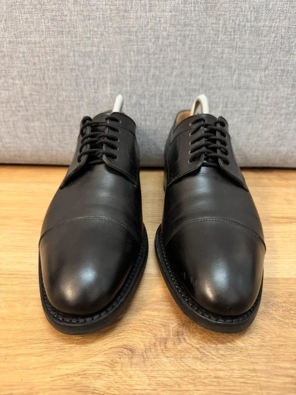 LODING Loding 1998 Paris Derby Leather Black Shoes Lace Ups 6 40 Size US 7 / EU 40 - 5 Thumbnail