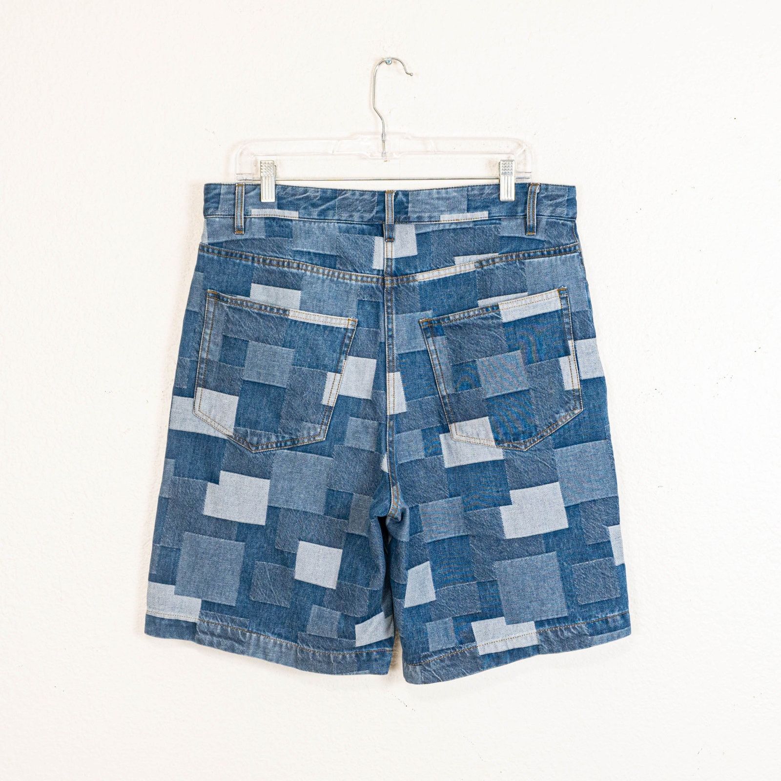 A.P.C. A.P.C. Helio Shorts High-rise Denim Patchwork size Large Size US 34 / EU 50 - 4 Thumbnail