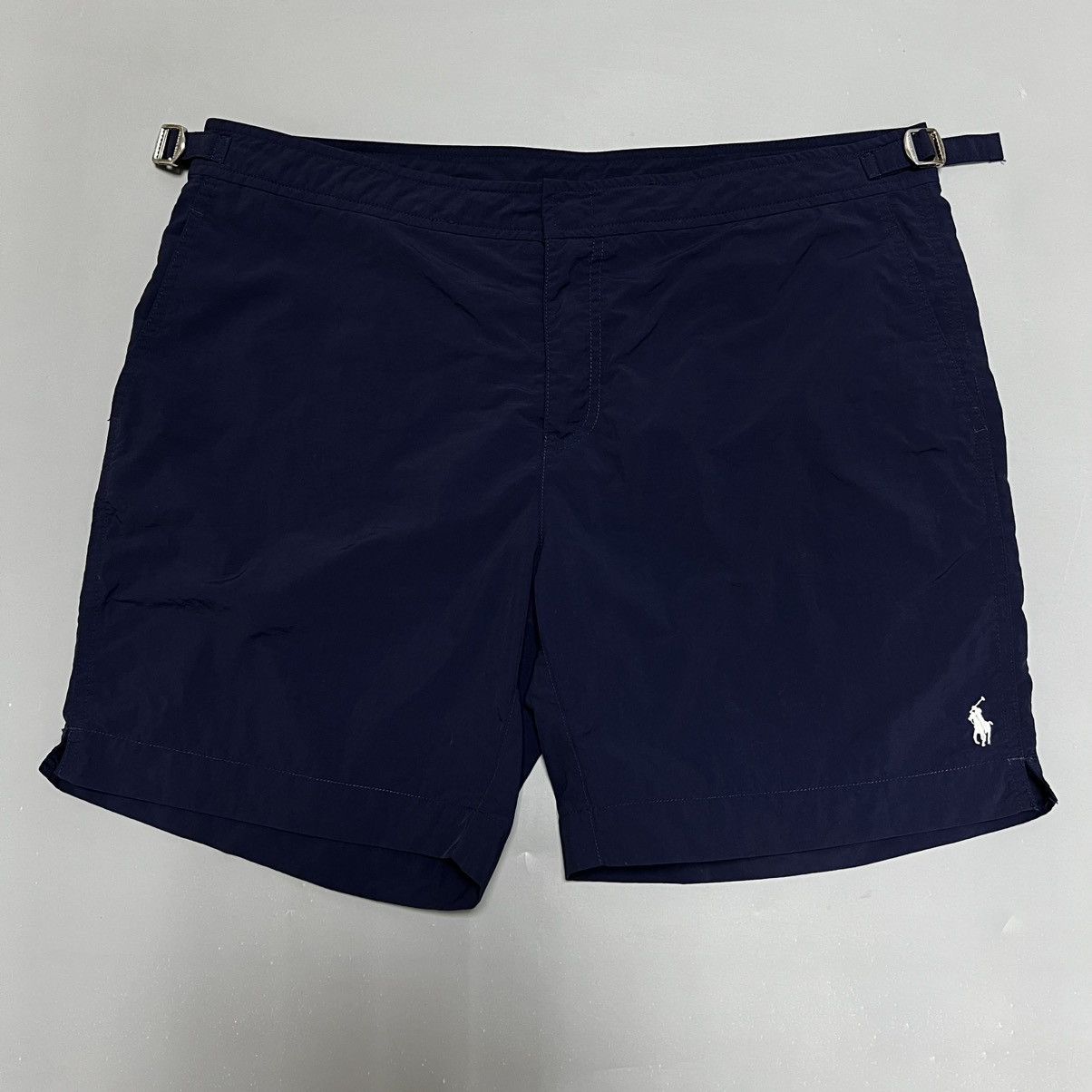 Polo Ralph Lauren × Ralph Lauren × Vintage Polo Ralph Lauren Vintage Nylon Shorts Navy Size US 34 / EU 50 - 1 Thumbnail