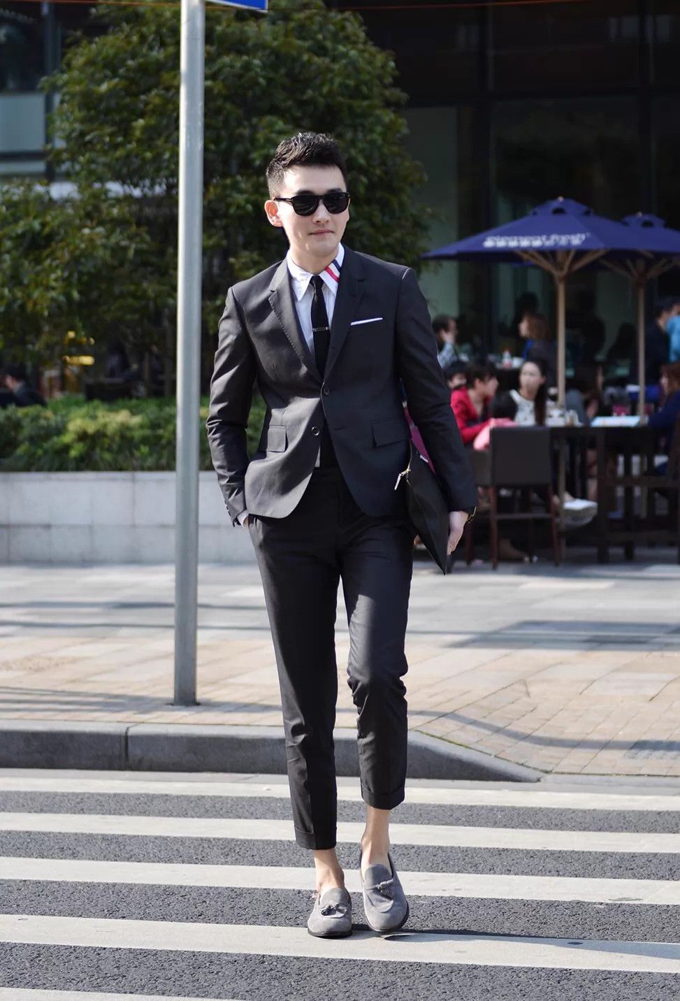 Thom Browne Thom Browne Classic Charcoal Tailored Wool Trousers Size US 28 / EU 44 - 9 Thumbnail