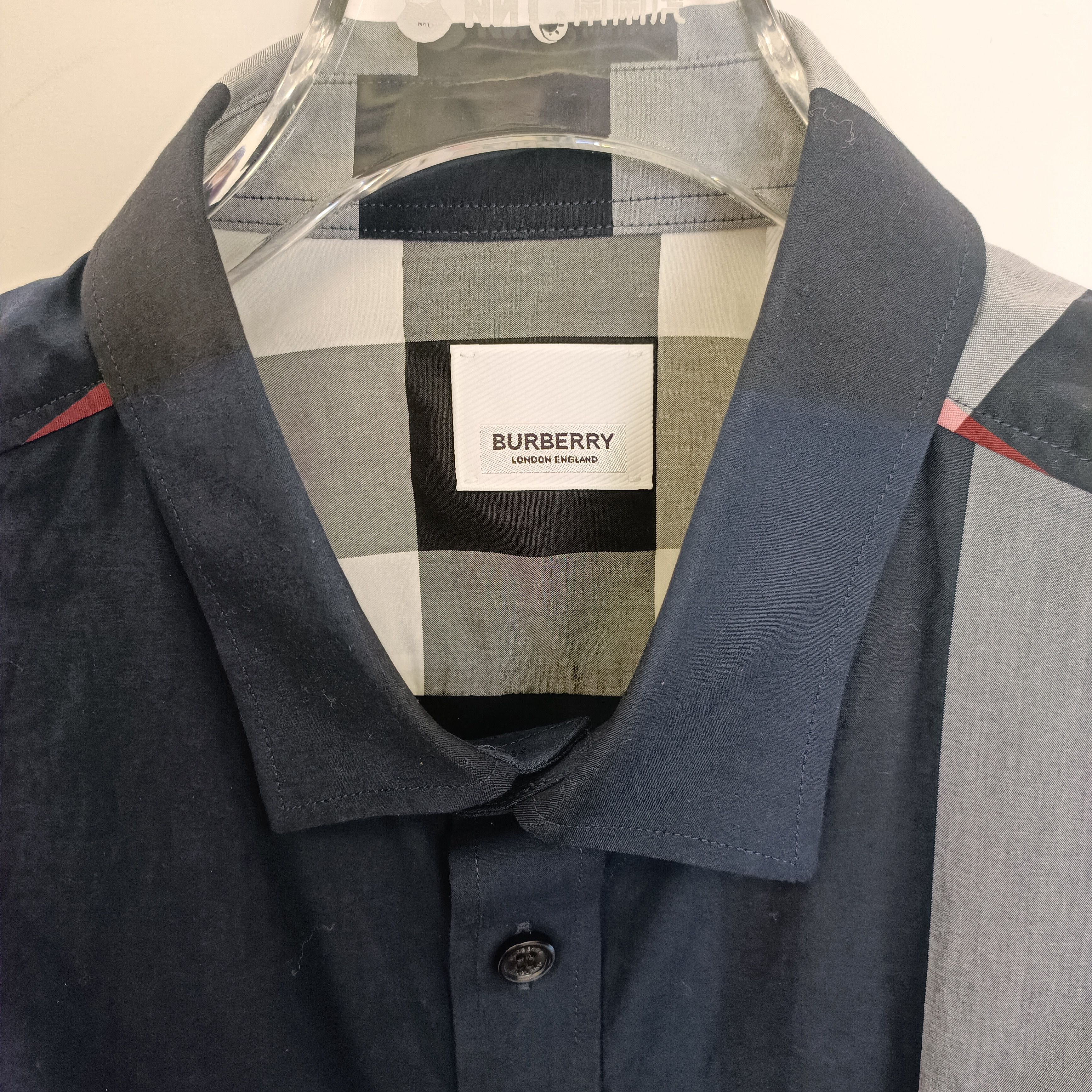 Burberry Burberry Blue Check Shirt (L) Size US L / EU 52-54 / 3 - 4 Thumbnail