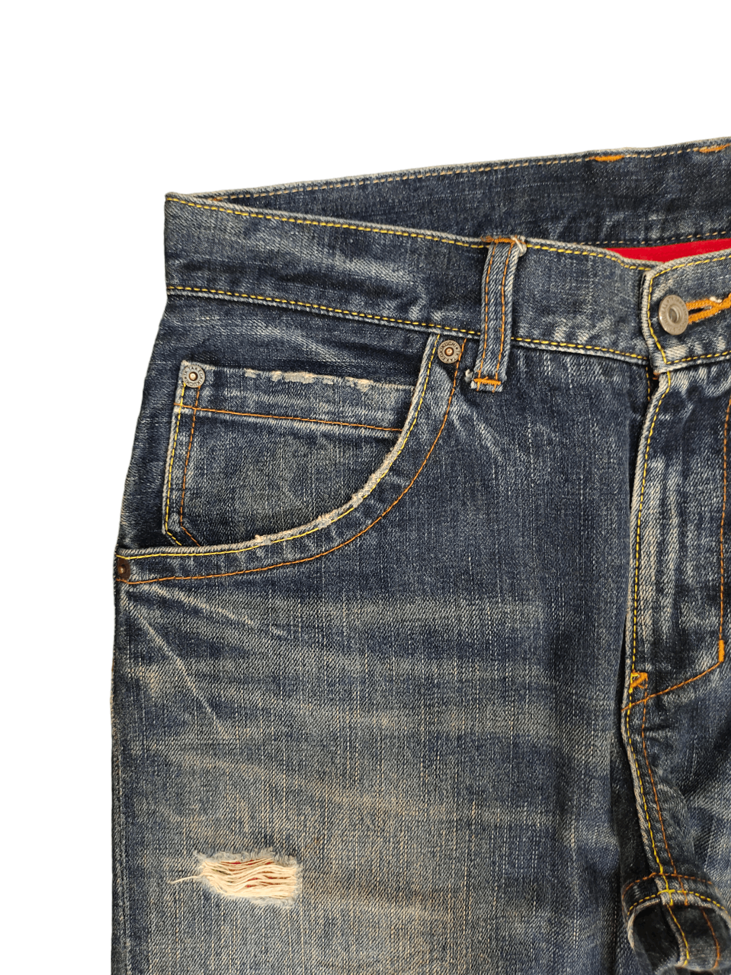 Kapital Vintage Y2k Takeo Kikuchi Repaired Jeans Undercover Style Size US 32 / EU 48 - 4 Thumbnail