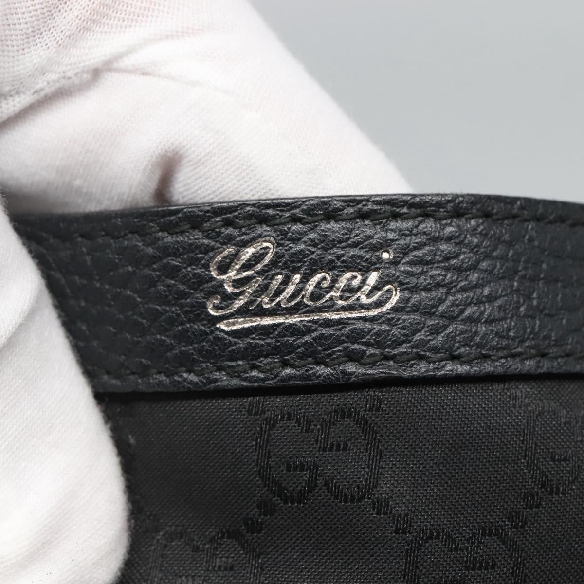 Gucci GUCCI GG Canvas Tote Bag Nylon Outlet Black Silver Size ONE SIZE - 15 Thumbnail