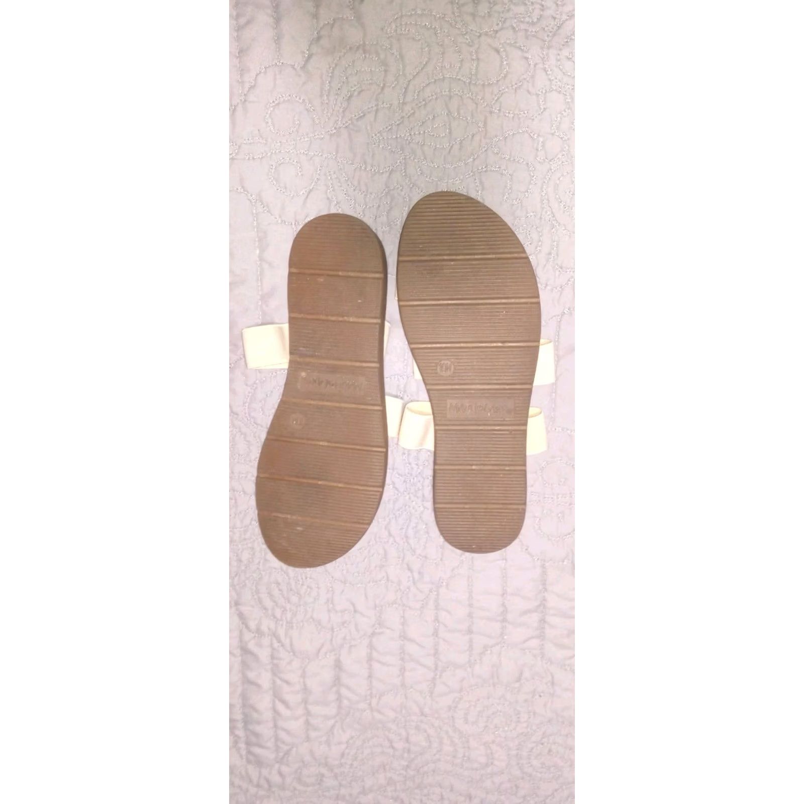 ALOHAS VINTAGE Women’s ALOHA MAUI ISLAND Stretch Sandals Slide Beige 10M Womens Size US 10 / IT 40 - 5 Thumbnail