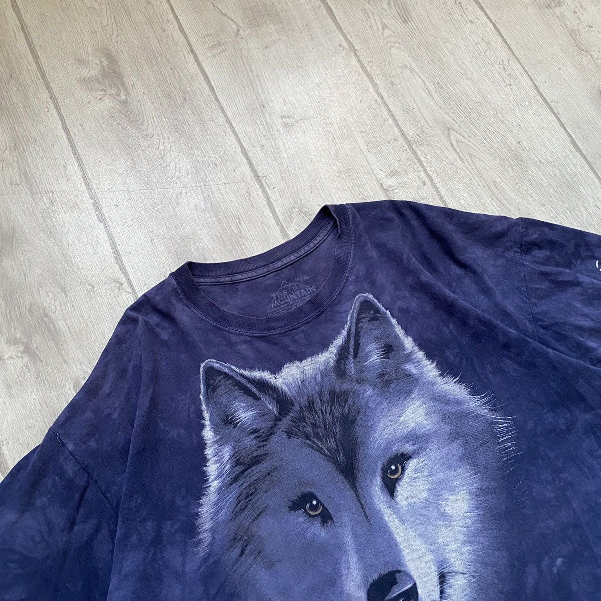 The Mountain Vintage 90s USA Wolf animal tee Mountain wolves Husky Size US XXL / EU 58 / 5 - 2 Thumbnail