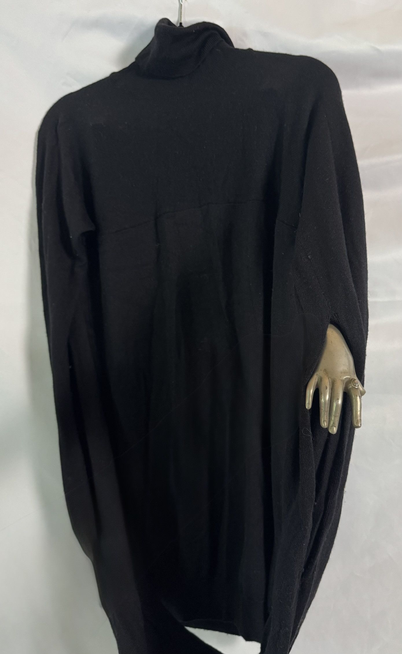 Comme des Garcons Martin Margiela F/W 2007 Black Wool Silk Loop Sleeve Size L / US 10 / IT 46 - 4 Thumbnail