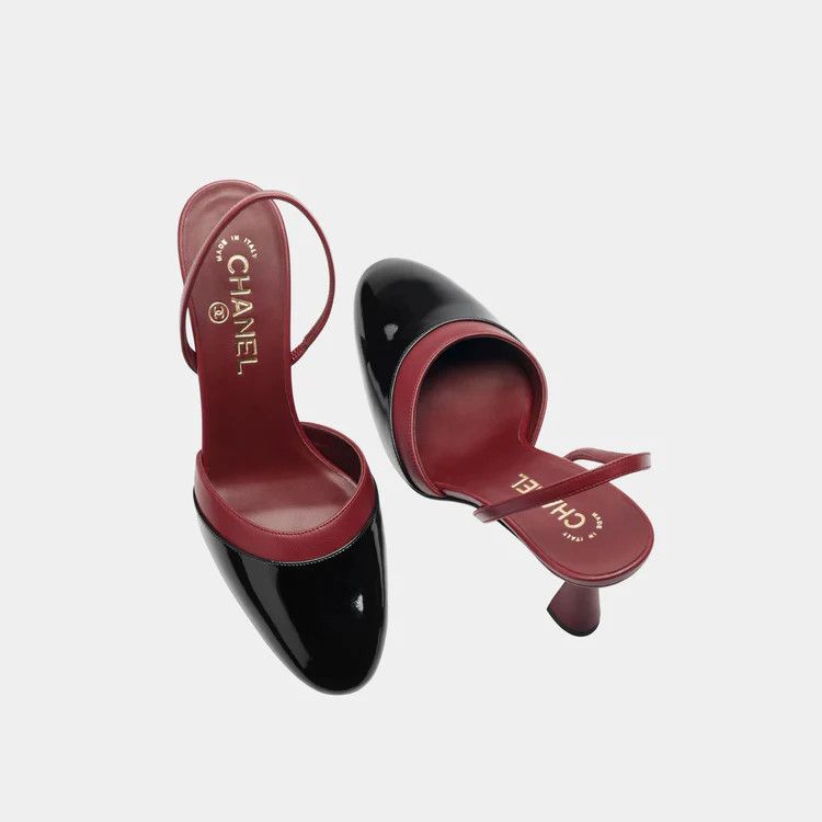 Chanel os11x0426 Slingbacks in Patent Calfskin & Lambskin Size US 11 / IT 41 - 3 Thumbnail