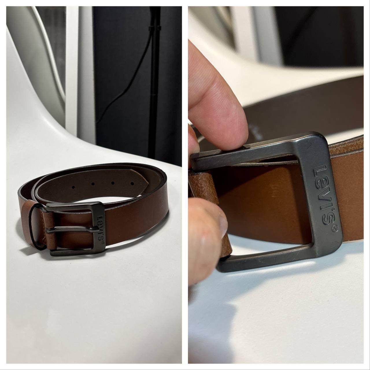 Levi's Levi’s Bowie Leather belt Size ONE SIZE - 1 Thumbnail