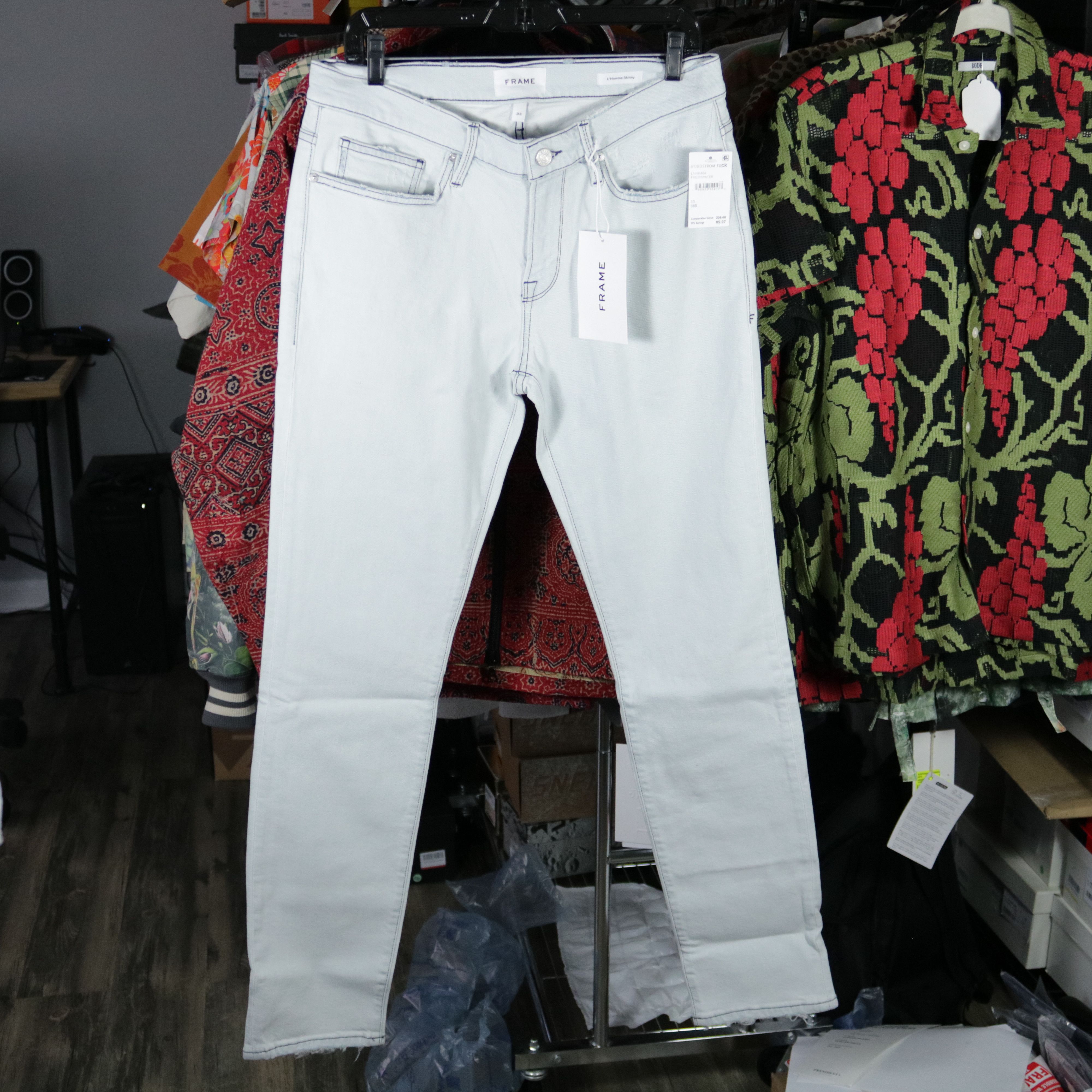 Frame Frame L'Homme Skinny Denim Jeans 33 Size US 33 - 2 Thumbnail