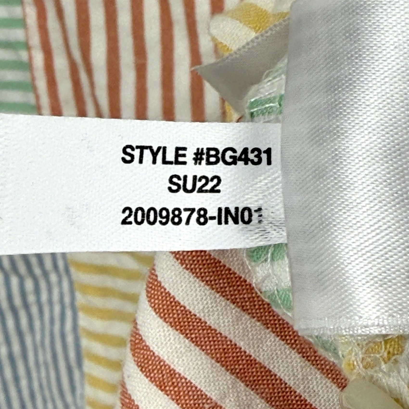 J.Crew J.CREW Seersucker Shirt Mens L Slim Plaid Patchwork Short Sleeve Button Down Size US L / EU 52-54 / 3 - 7 Thumbnail