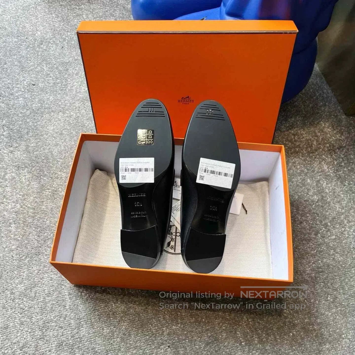 Hermes Hermes Black Loafers. Size US 4.5 / IT 34.5 - 5 Thumbnail
