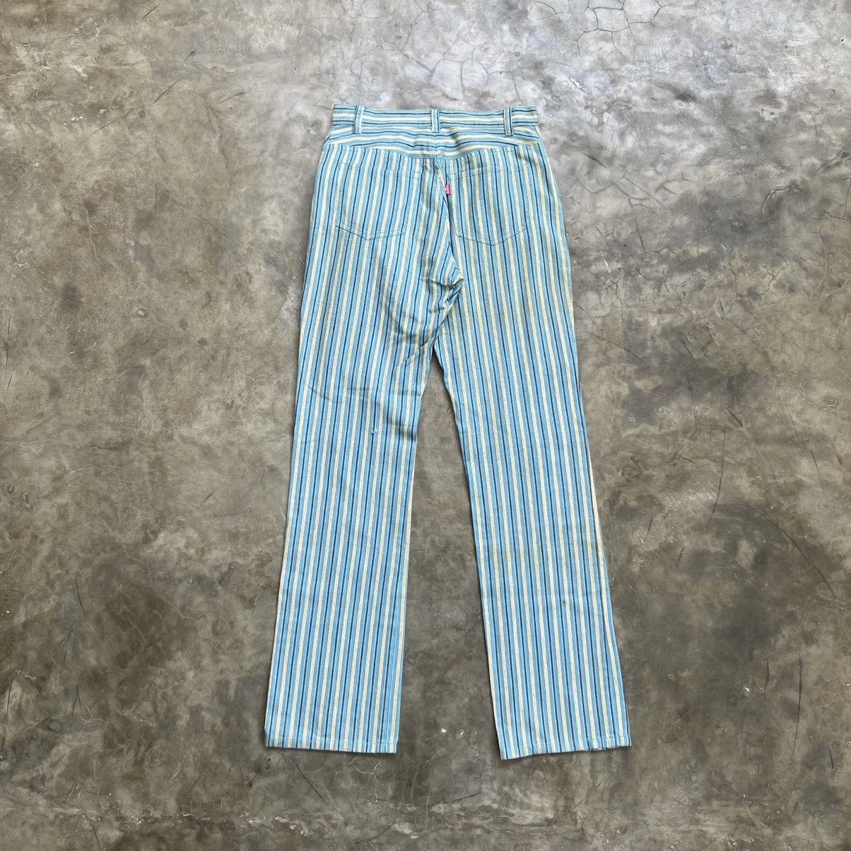 Kapital Vintage Person’s Kapital Style Stripe Mini Pocket Pants Size US 27 - 2 Thumbnail
