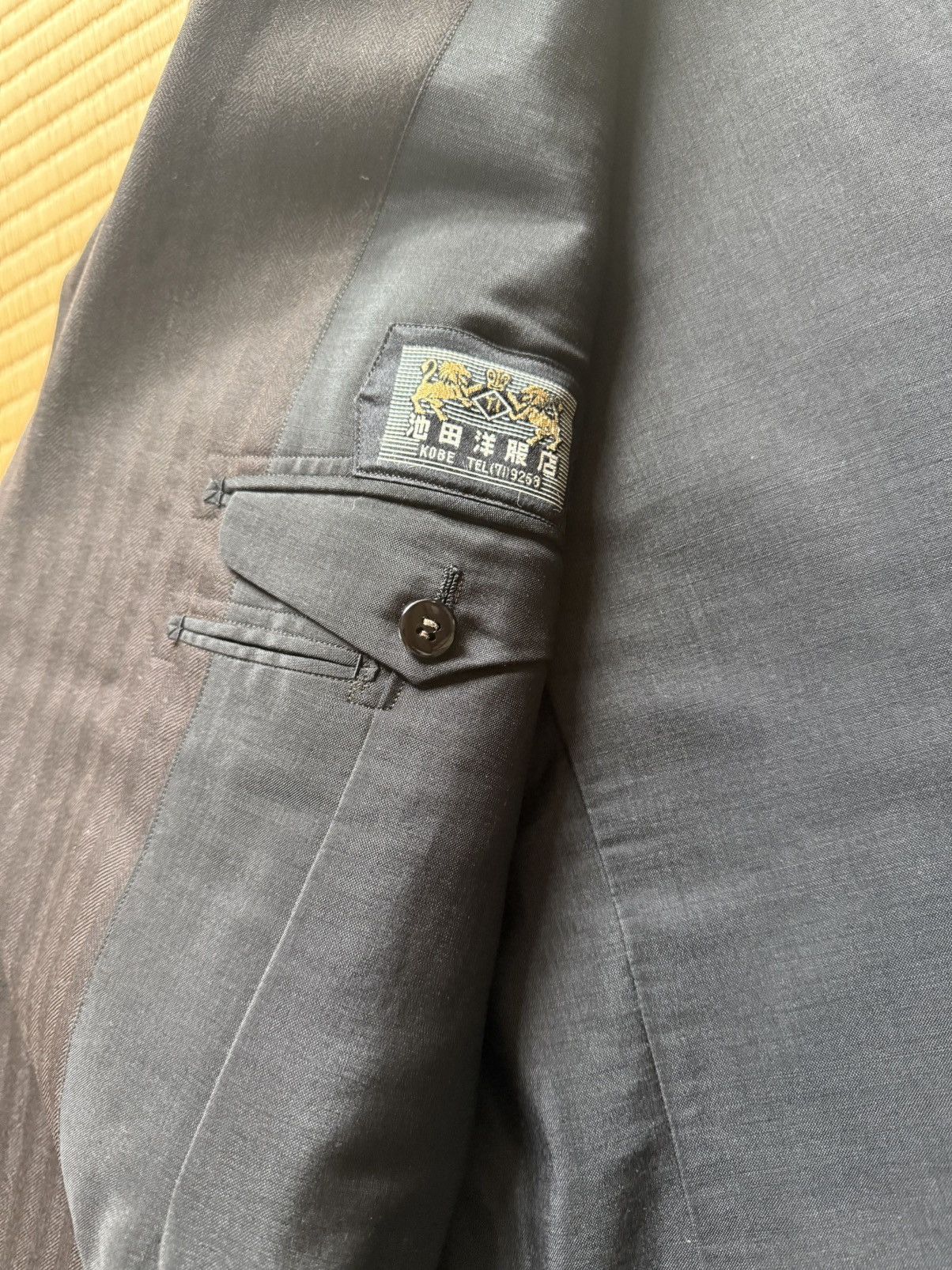 Other Spring&Autumn Brown Herringbone Pinstripe Wool Suit Size 44S - 8 Thumbnail