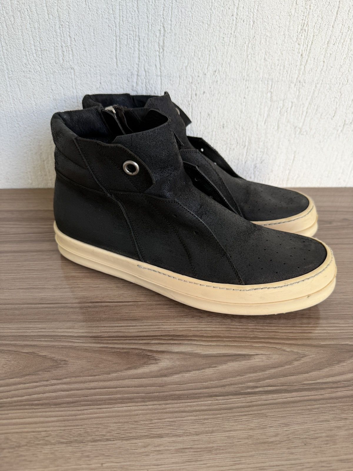 Rick Owens E15🕷️ Blistered leather island dunks Size US 10.5 / EU 43-44 - 3 Thumbnail