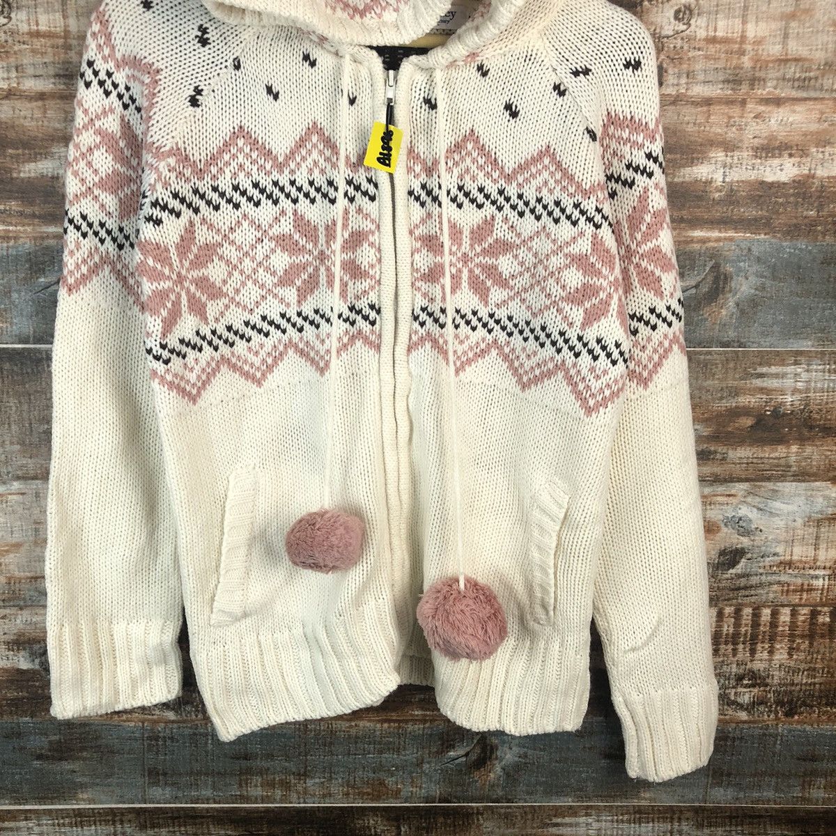 Homespun Knitwear × Japanese Brand J-Honey White Hoodie Knitwear #A1896 Size M / US 6-8 / IT 42-44 - 6 Thumbnail
