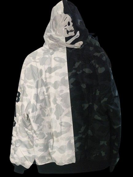 Bape × Neighborhood Bape x Neighborhood Down Shark Jacket Black/White Size US L / EU 52-54 / 3 - 2 Thumbnail