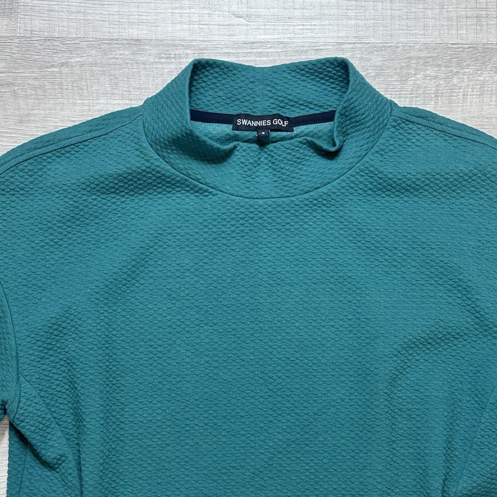 Other Women's Swannies Golf Paige Mock Neck Waffle Knit Pullover Size S / US 4 / IT 40 - 5 Thumbnail