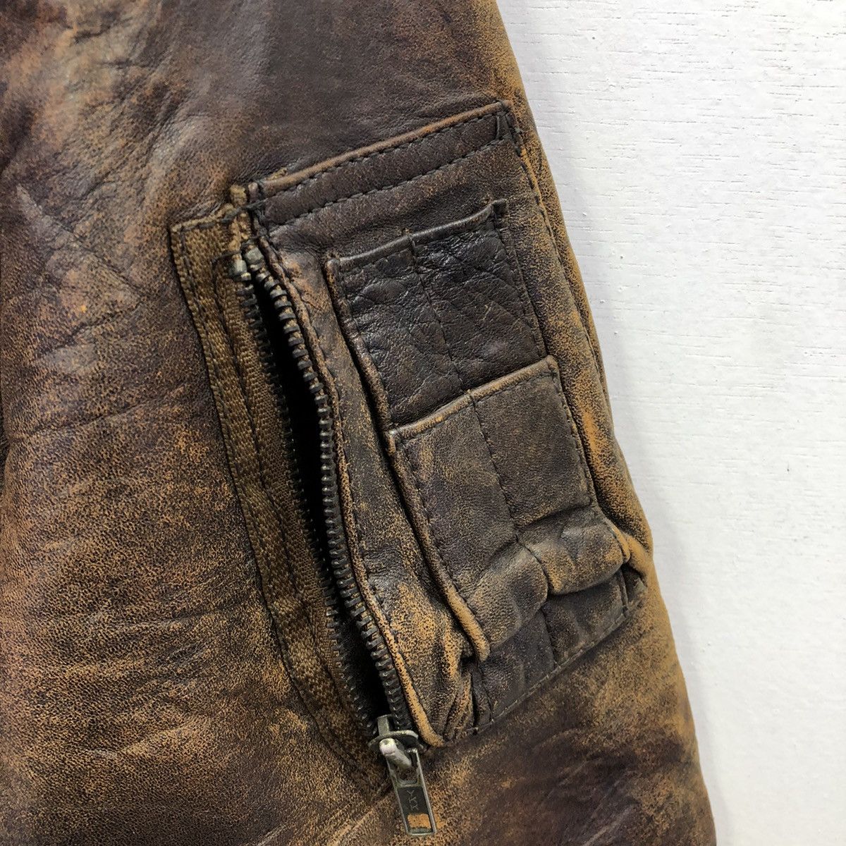 Japanese Brand Vintage Sub Urban Tokyo Sheepskin Leather Jacket Size US M / EU 48-50 / 2 - 18 Thumbnail