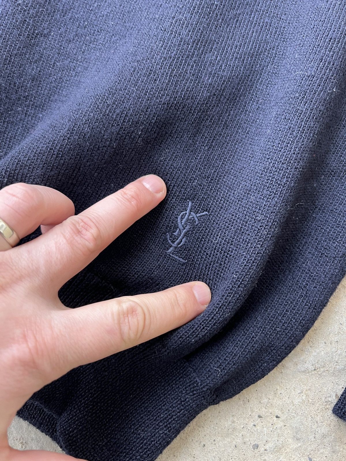 Yves Saint Laurent Vintage Yves Saint Laurent Wool Sweater Size US L / EU 52-54 / 3 - 2 Thumbnail