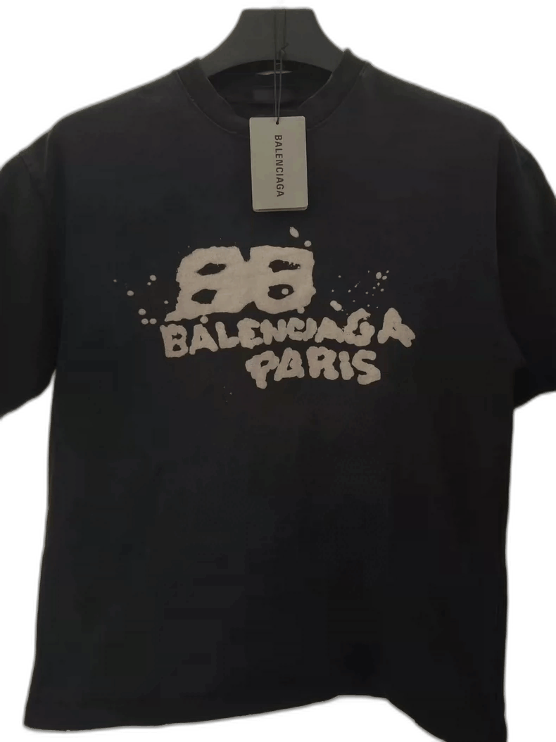 Balenciaga Balenciaga Paris Ink Splash Short Sleeve Shirt-2506 Size US XS / EU 42 / 0 - 1 Thumbnail