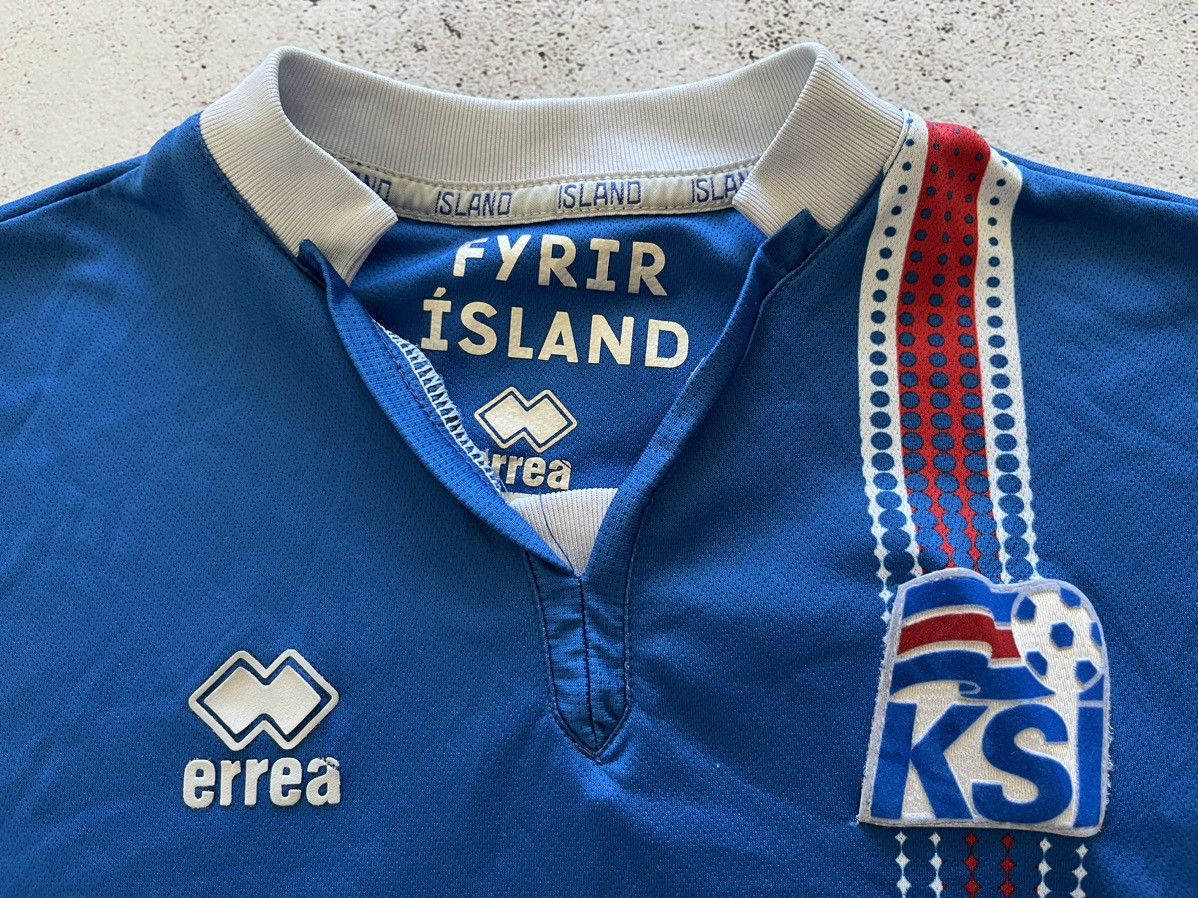 Errea ICELAND EURO 2016/2017 HOME FOOTBALL SOCCER JERSEY ERREA,XS Size US XS / EU 42 / 0 - 3 Thumbnail