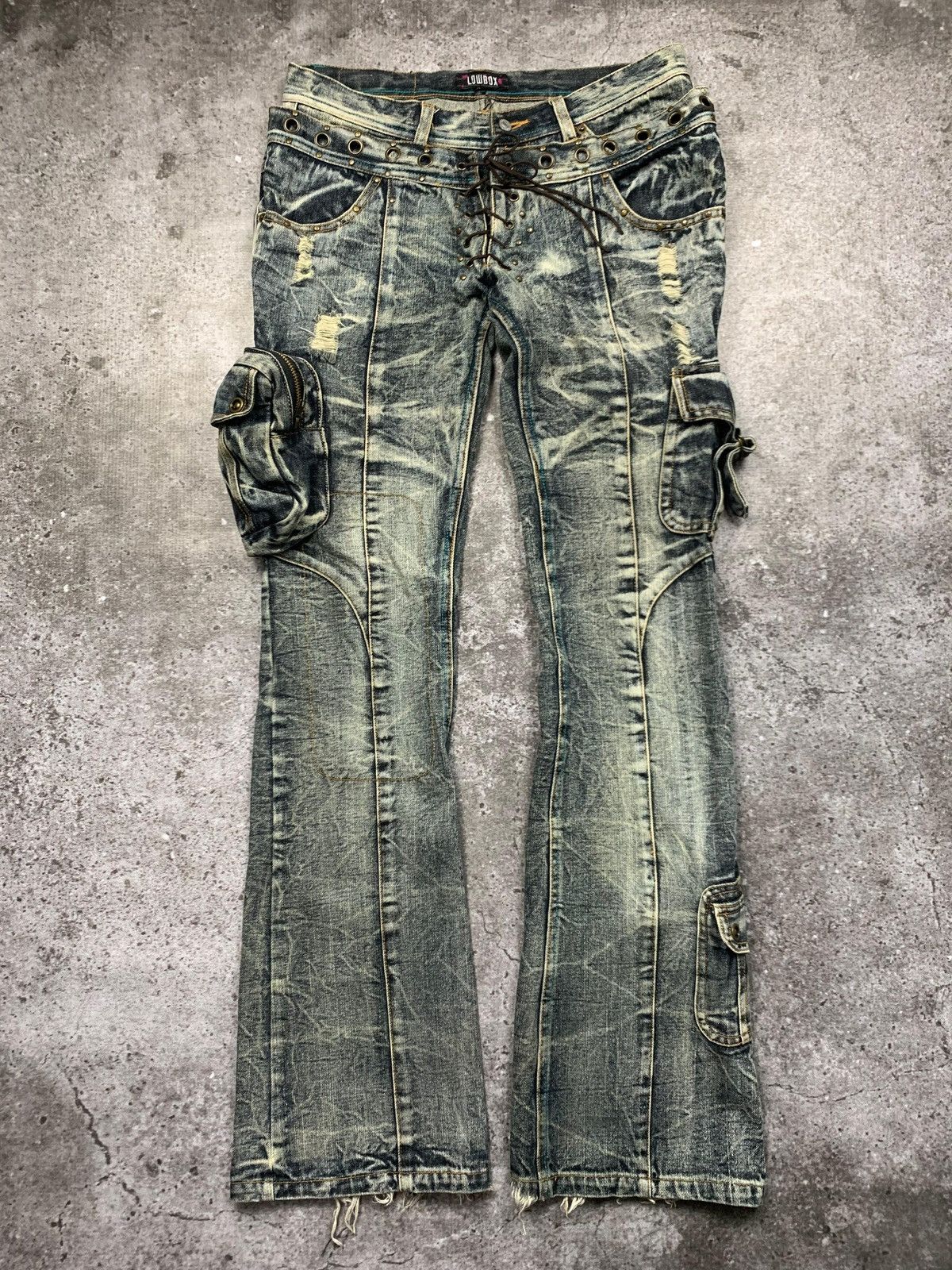LOWBOX Lowbox Y2k Style Flared LGB 3 Pocket Jeans Size US 30 / EU 46 - 1 Thumbnail