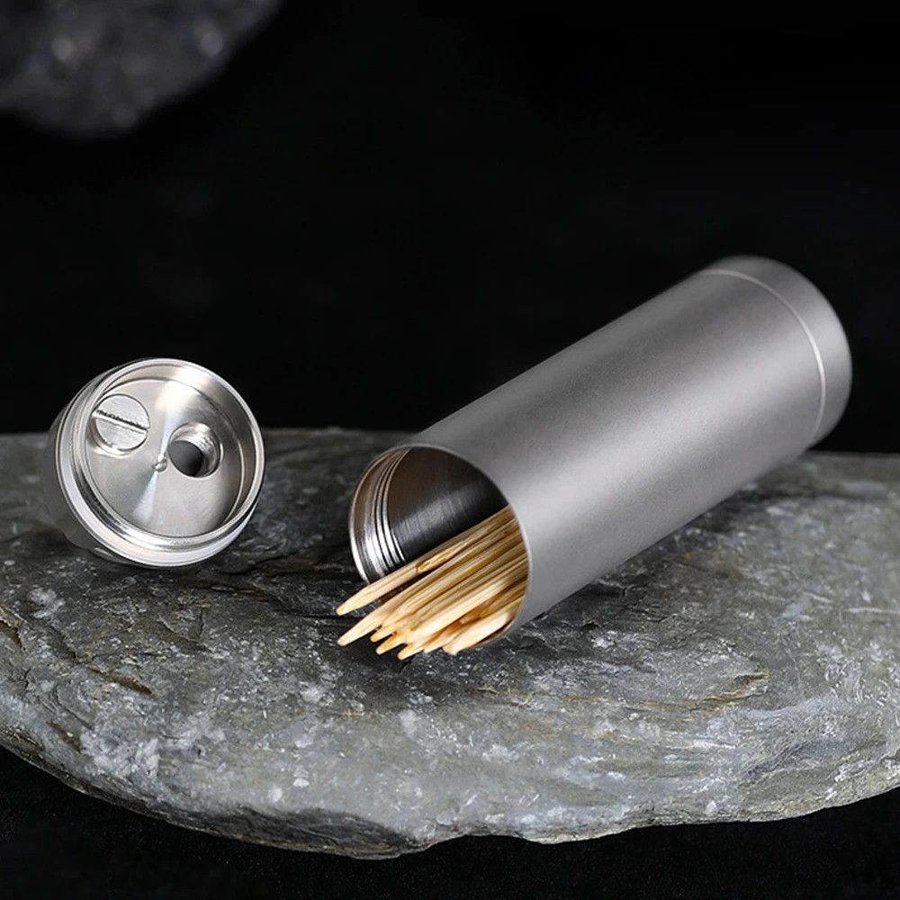 Other Titanium Multifunctional Toothpick Holder Bottle Storage Size ONE SIZE - 6 Thumbnail