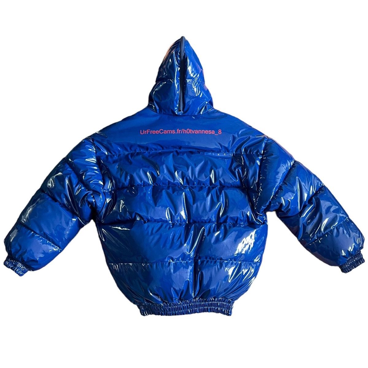 image of Vetements Fw17 Miss Webcam Puffer in Blue, Men's (Size Small)