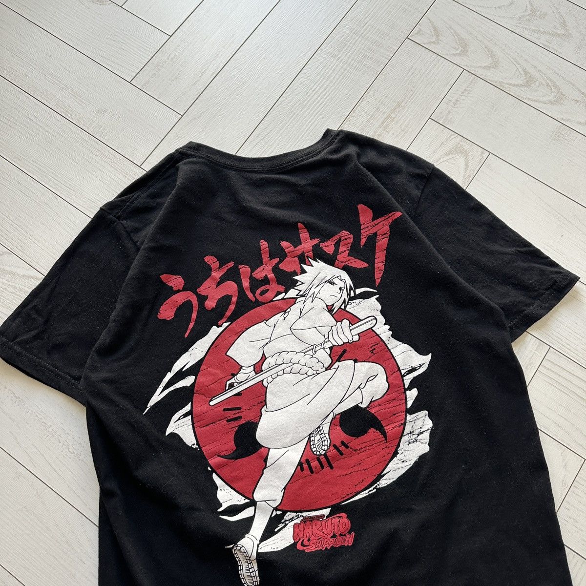 Anime Sasuke Uchiha Naruto Shippuden Ripple Junction tee Aniem y2k Size US M / EU 48-50 / 2 - 5 Thumbnail