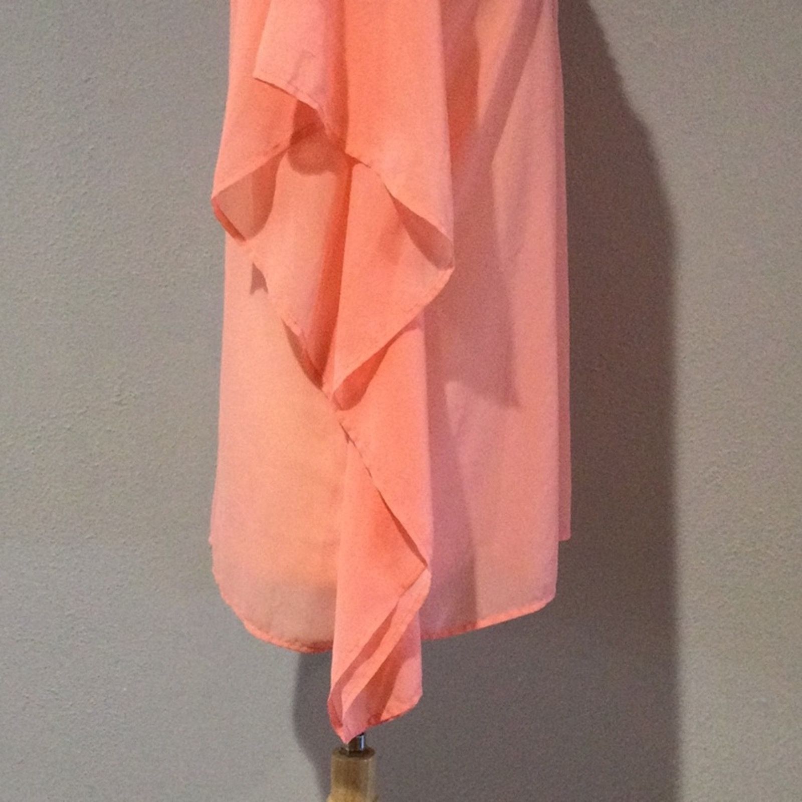 Other Antonio Melani Sheer Pink Beaded Flutter Sleeve Blouse Small Size S / US 4 / IT 40 - 7 Thumbnail