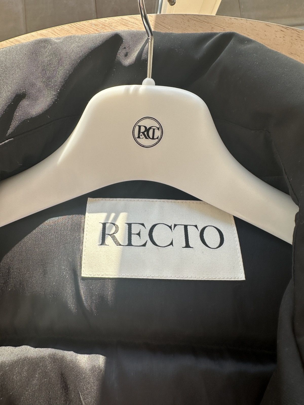 RECTO RECTO Black Pokono Down Jacket (Gr.L) Size US L / EU 52-54 / 3 - 11 Thumbnail