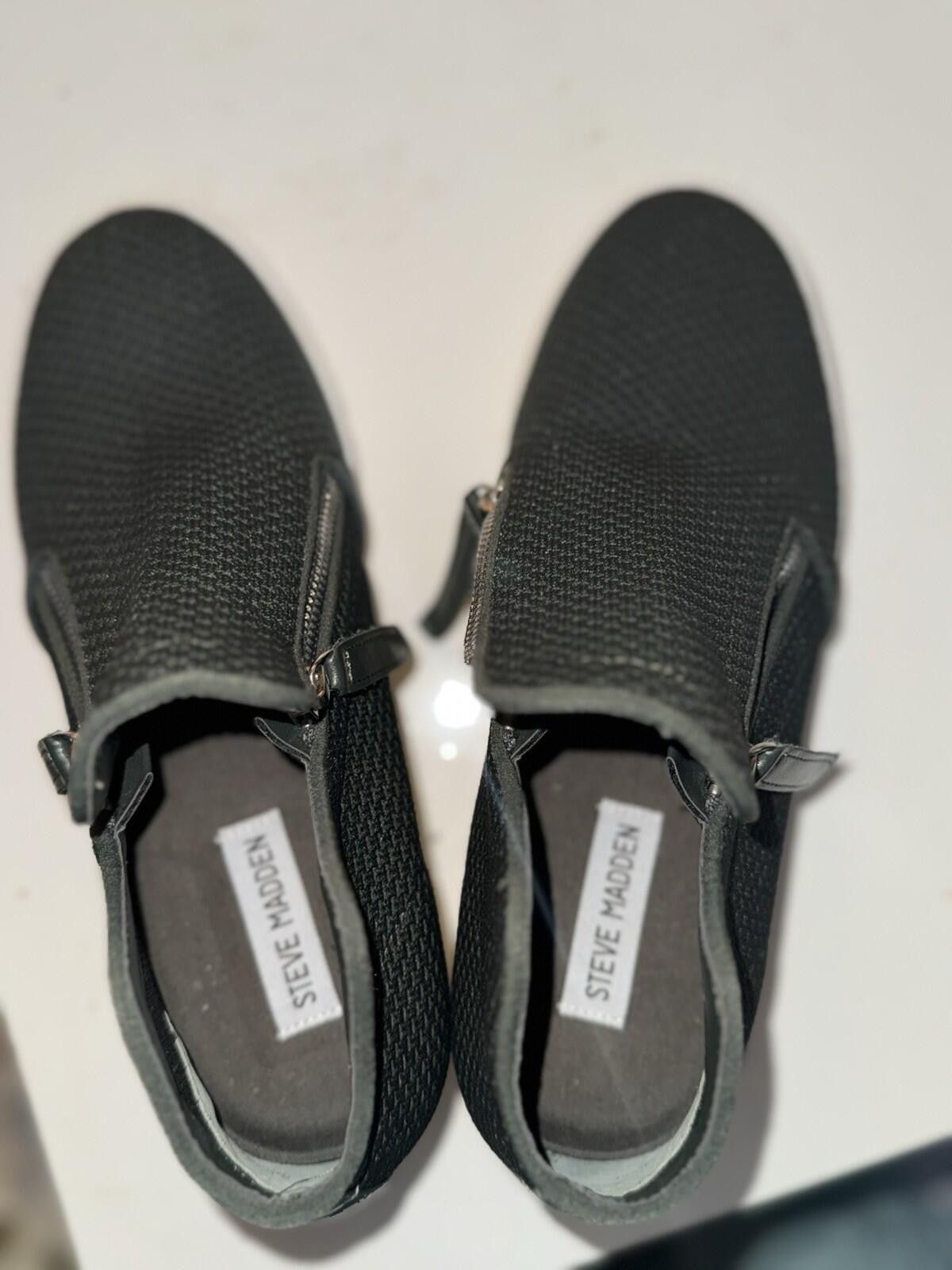 Steve Madden Steve Madden Click Women Olive Hidden Wedge Sneakers Sz 9M Size US 9 / IT 39 - 9 Thumbnail