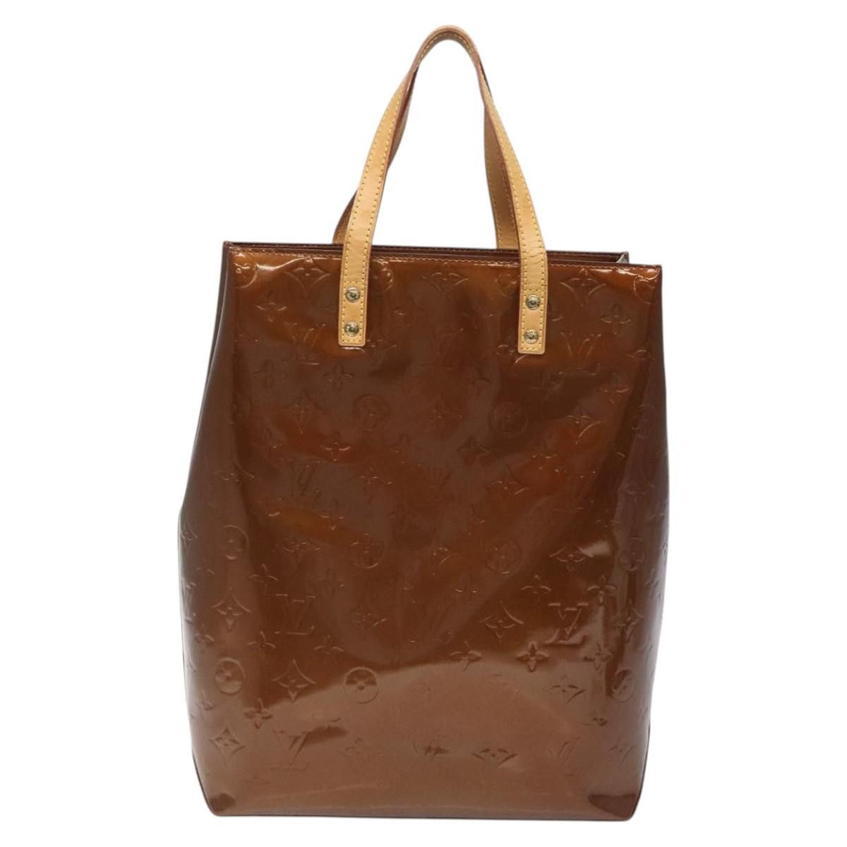 Louis Vuitton LOUIS VUITTON Monogram Vernis Reade MM Hand Bag Bronze Size ONE SIZE - 13 Thumbnail