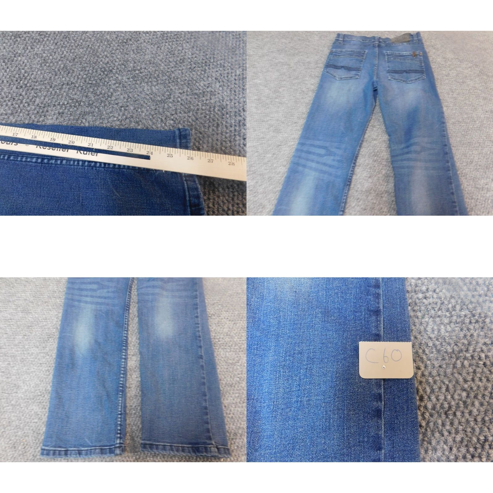 Buffalo David Bitton Buffalo by David Bitton Womens Jeans 26x26 Denim Straight Regular Blue Cotton 26 in Inseam Zipper Pockets Size 26" / US 2 / IT 38 - 8 Thumbnail