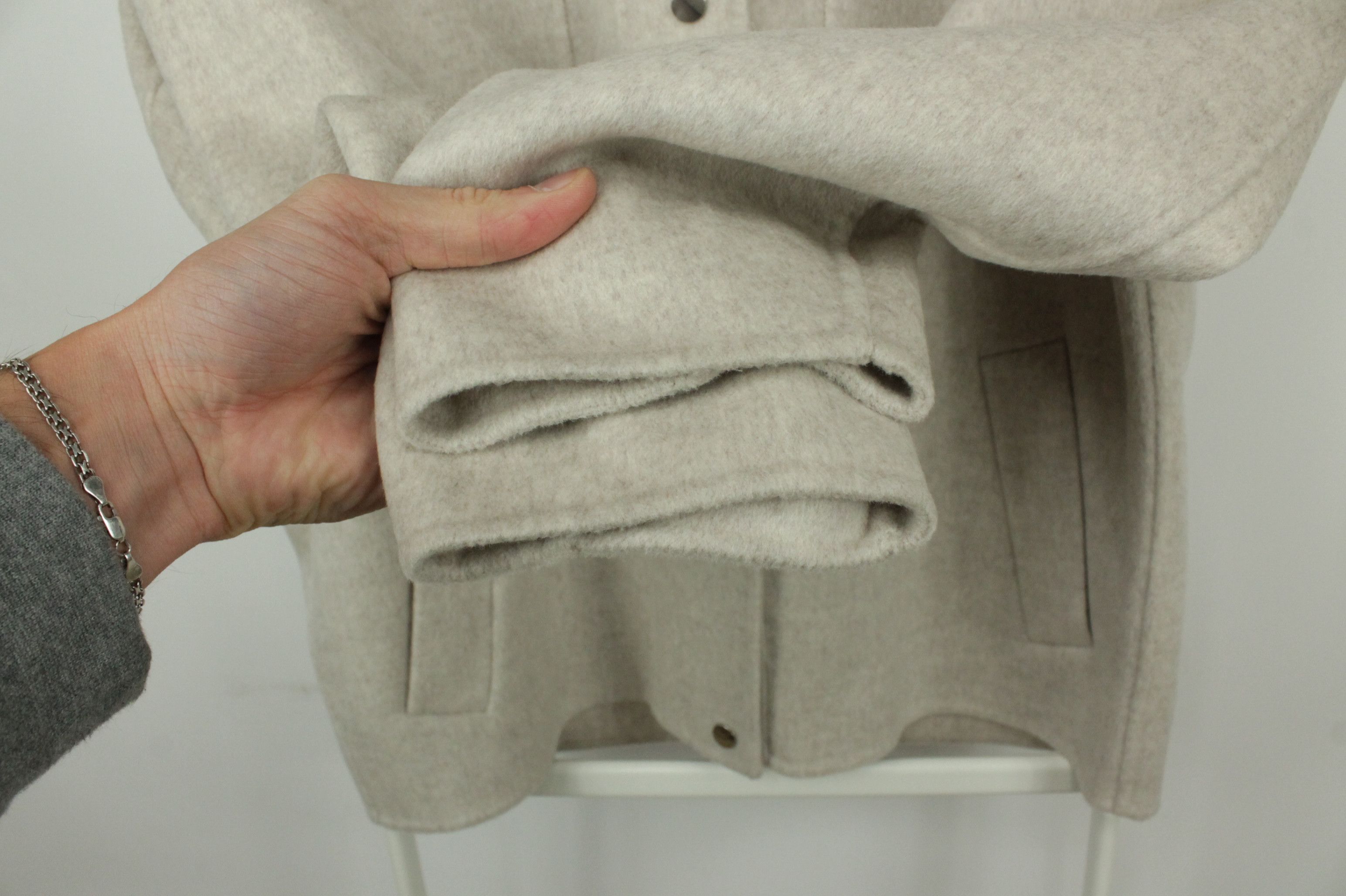 Hartford Hartford Vicco Wool Relaxed Fit Jacket Coat Natural Size L / US 10 / IT 46 - 11 Thumbnail