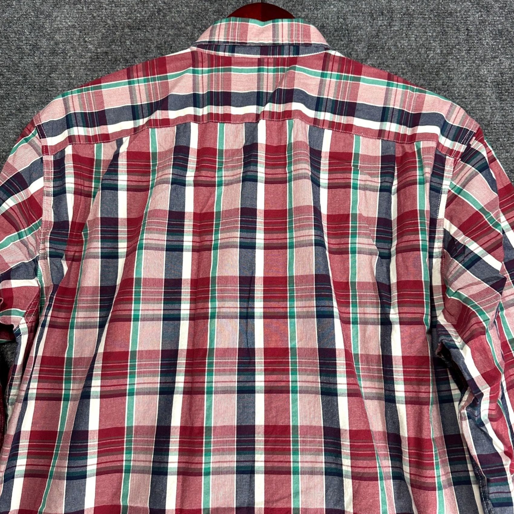Nautica Nautica Shirt Mens M Button-Down Red Plaid Cotton Pocket Button-Up Shirts Size US M / EU 48-50 / 2 - 8 Thumbnail